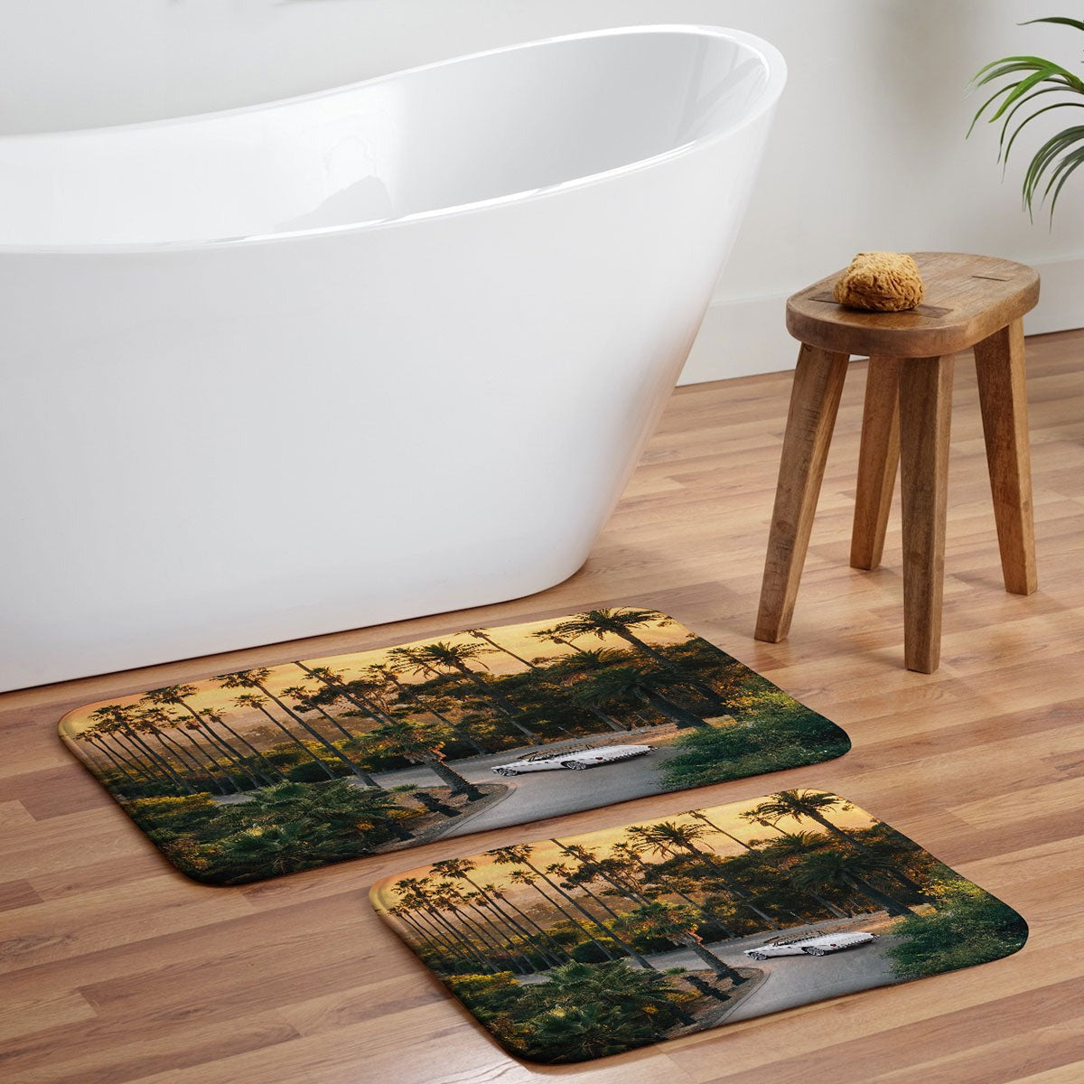 Gal Design Sunset Blvd Memory Foam Bath Mat