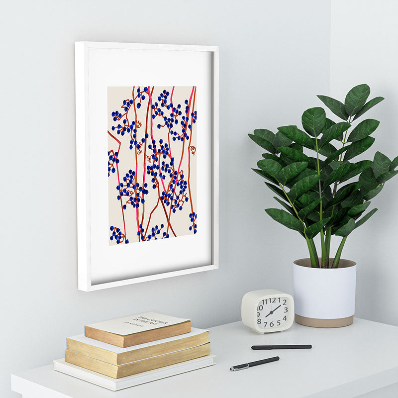 83 Oranges Berry Summer Recessed Framing Rectangle