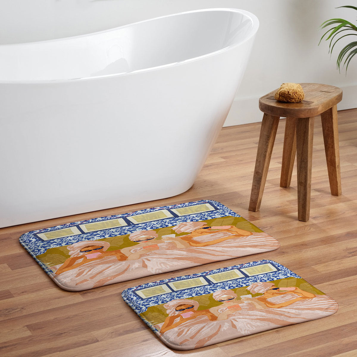 83 Oranges Ladies Only Club Memory Foam Bath Mat