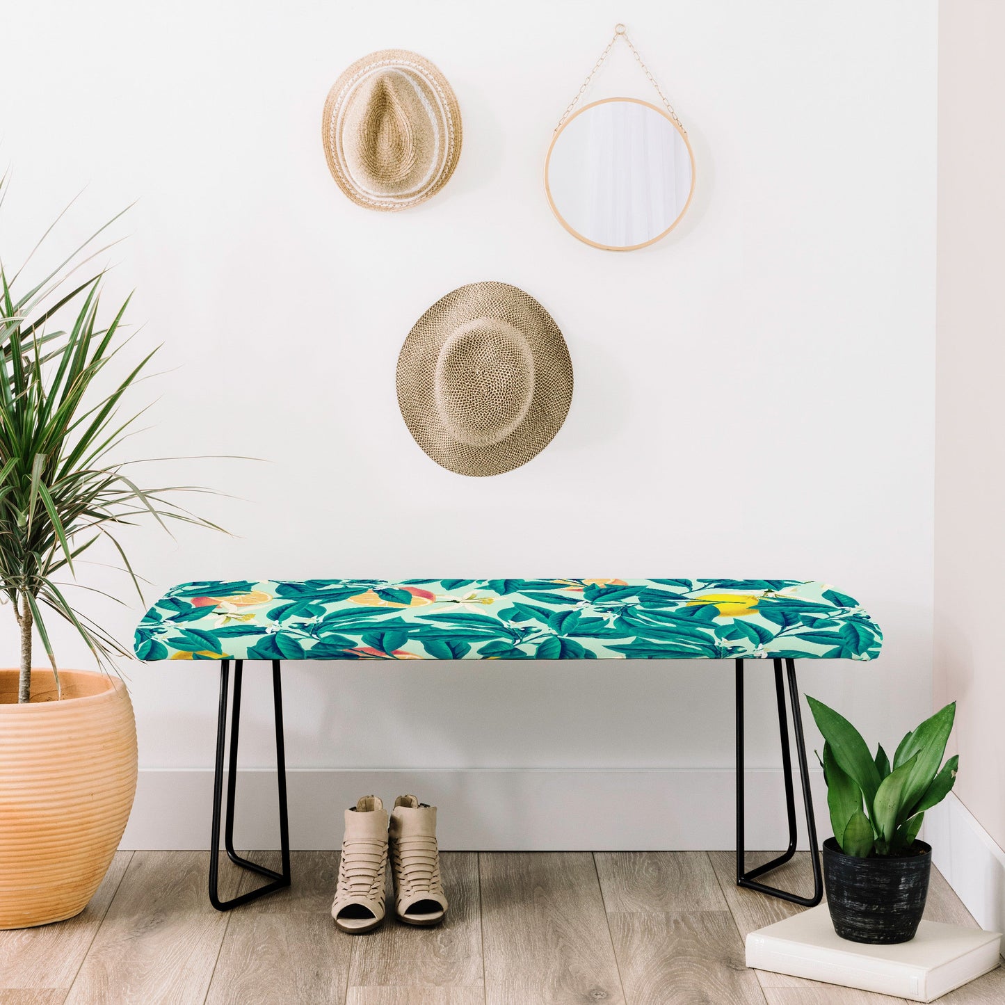 83 Oranges Lemon Pattern Bench