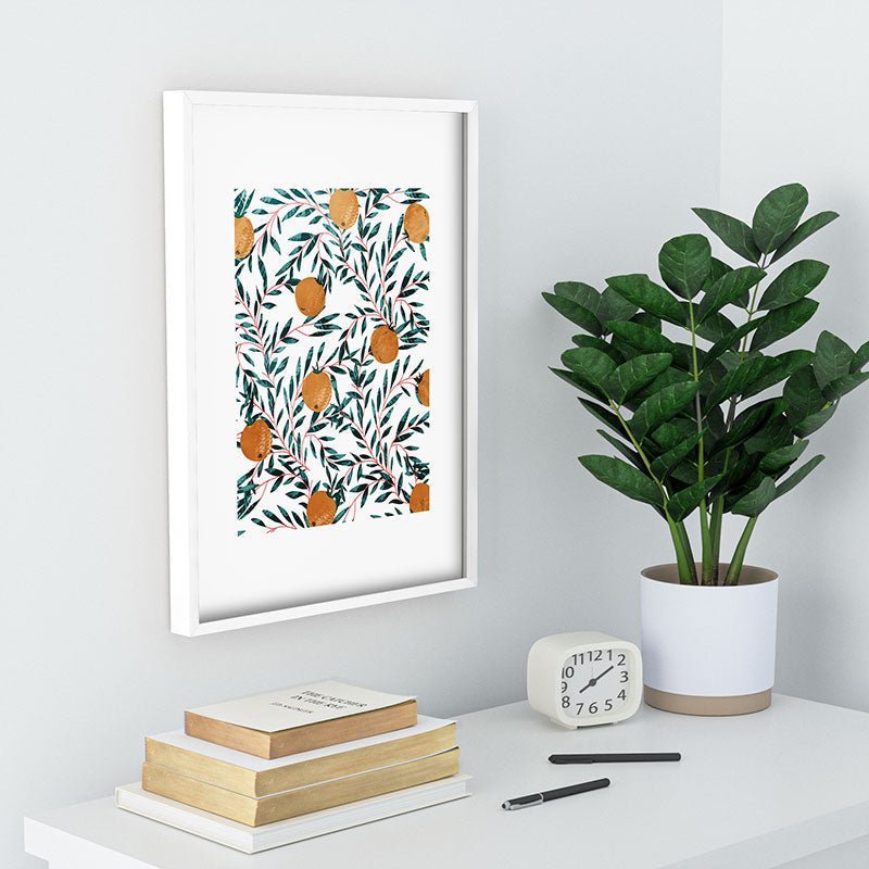 83 Oranges Mandarins Recessed Framing Rectangle