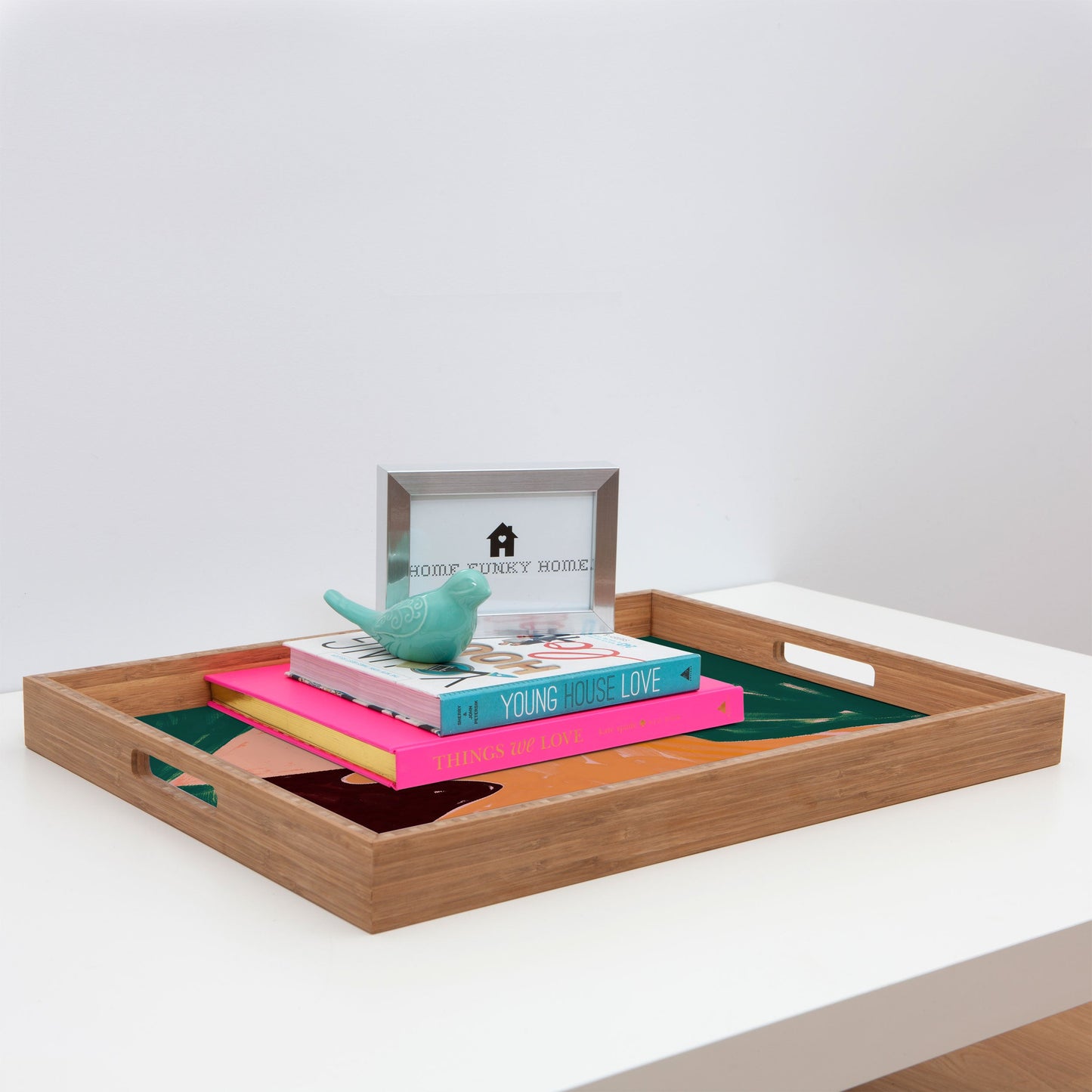 83 Oranges Reading Between The Lines Rectangular Tray