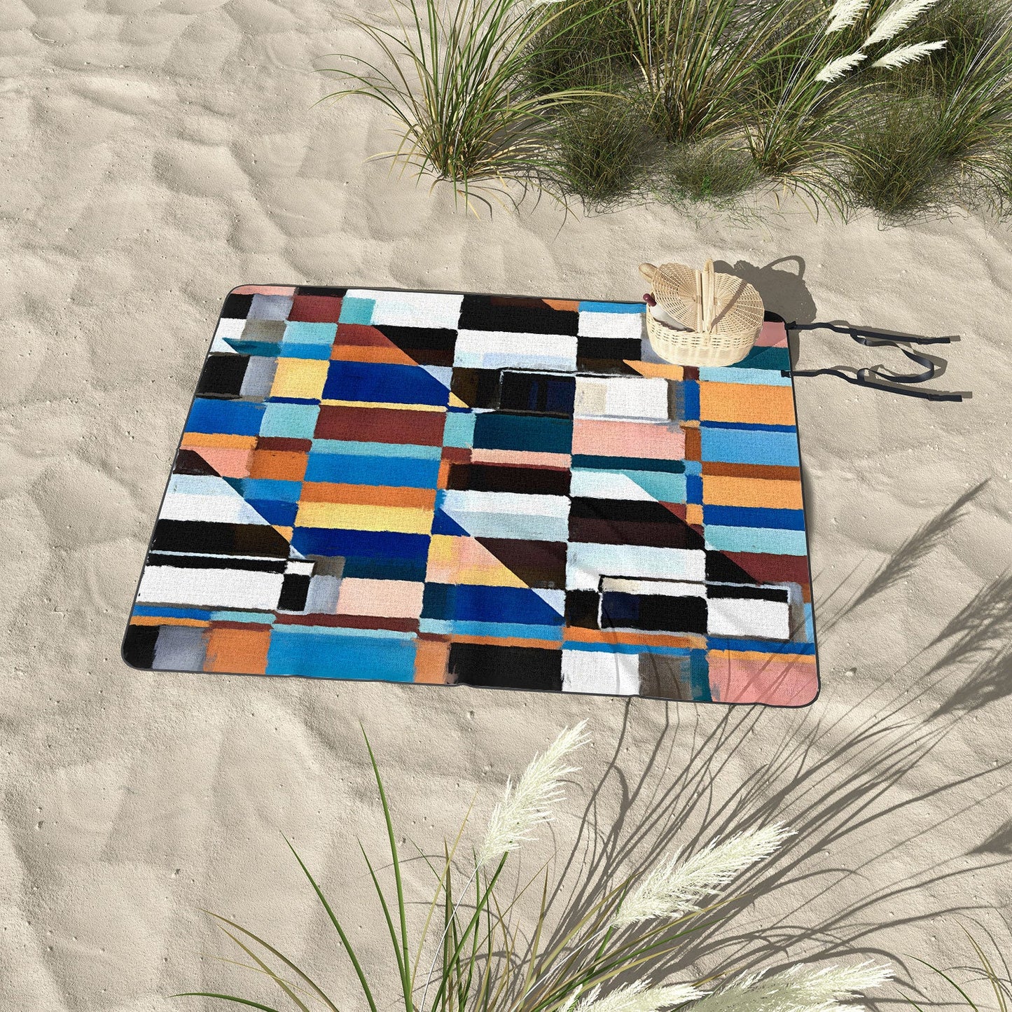 83 Oranges Scandinavian Earth Picnic Blanket