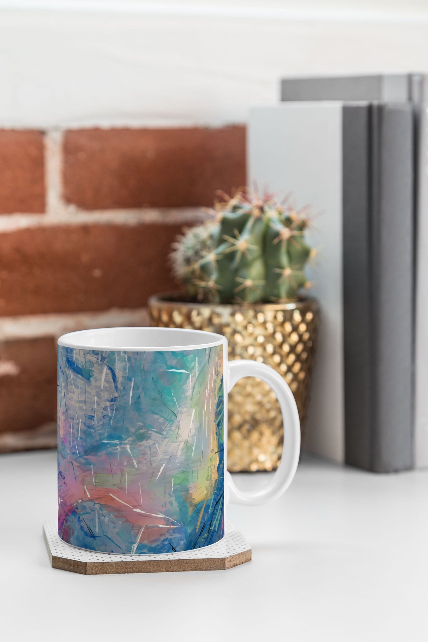83 Oranges Soul Driven Abstraction Coffee Mug