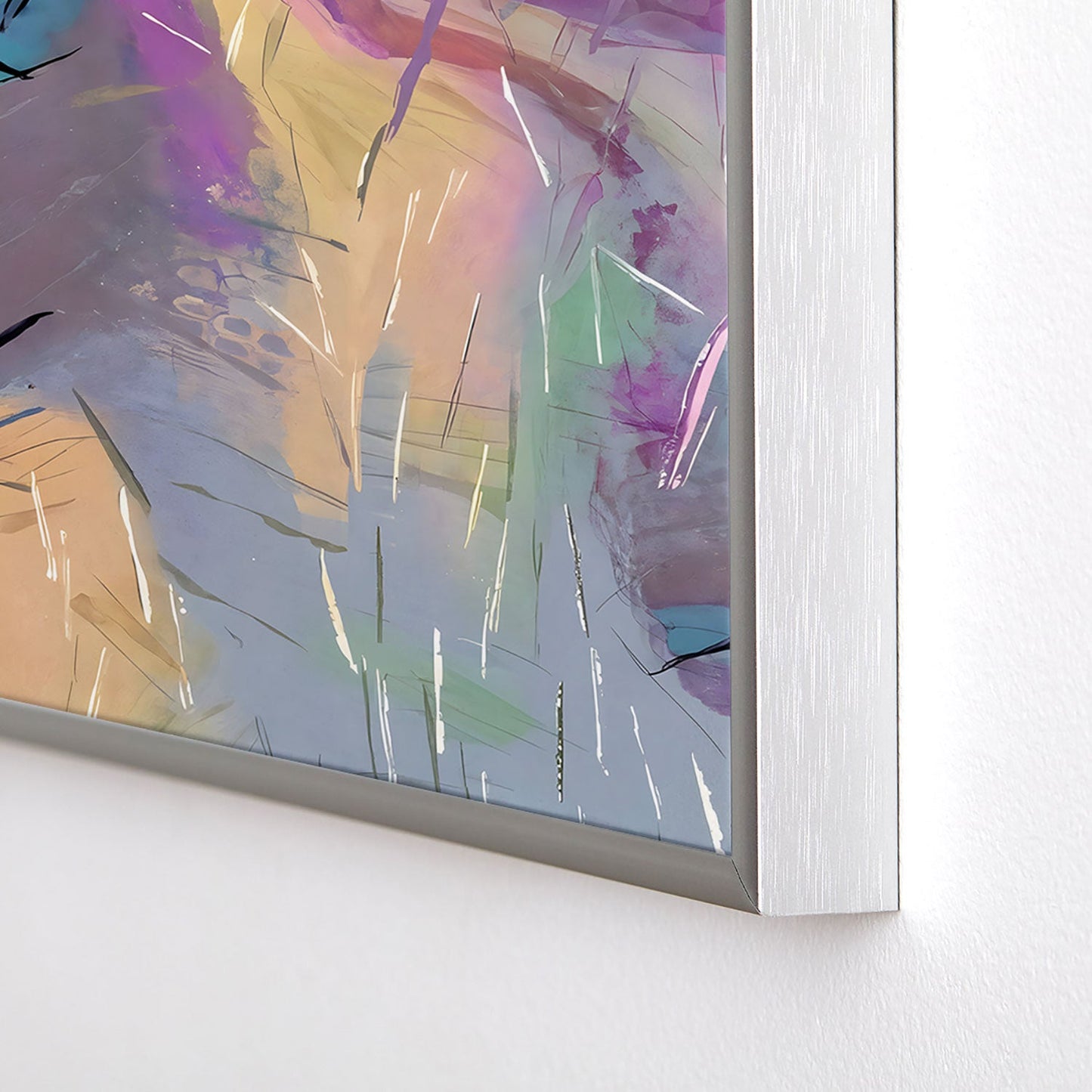 83 Oranges Soul Driven Abstraction Square Metal Framed Art Print