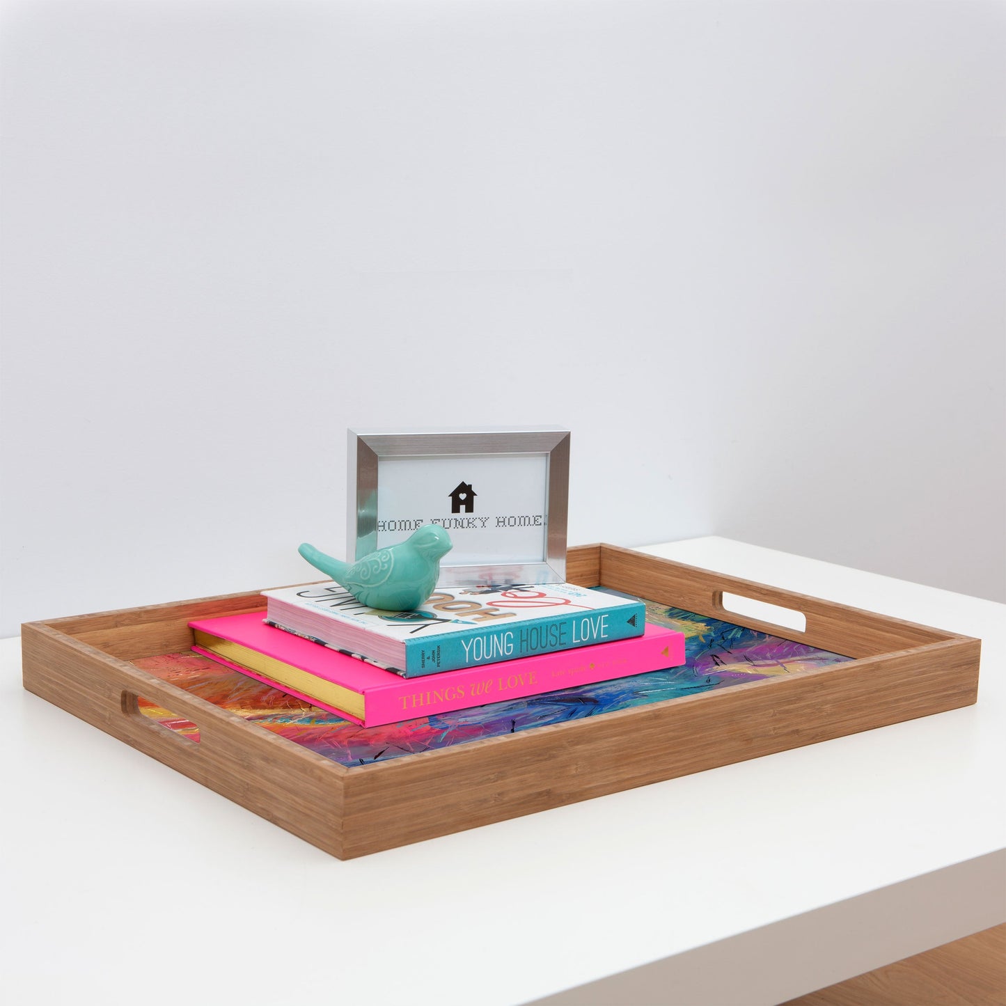 83 Oranges Soul Driven Abstraction Rectangular Tray