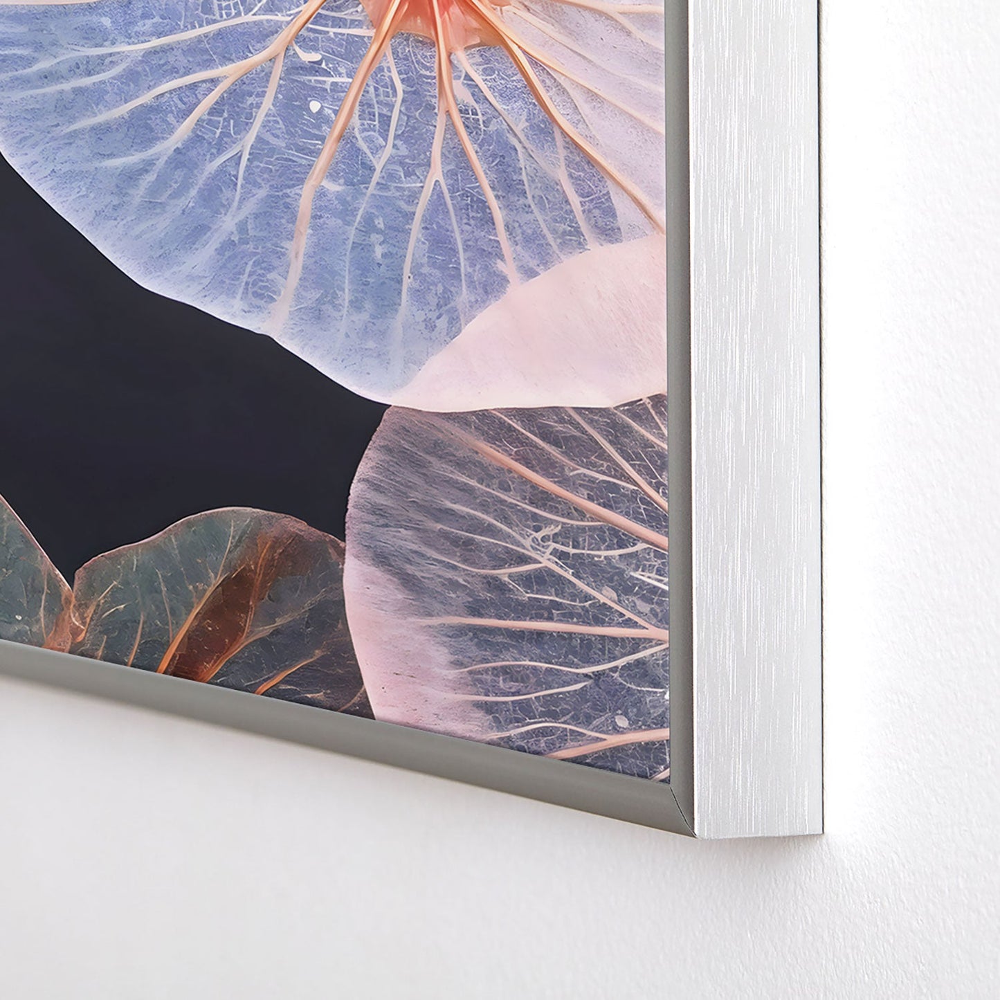 83 Oranges Translucence Square Metal Framed Art Print