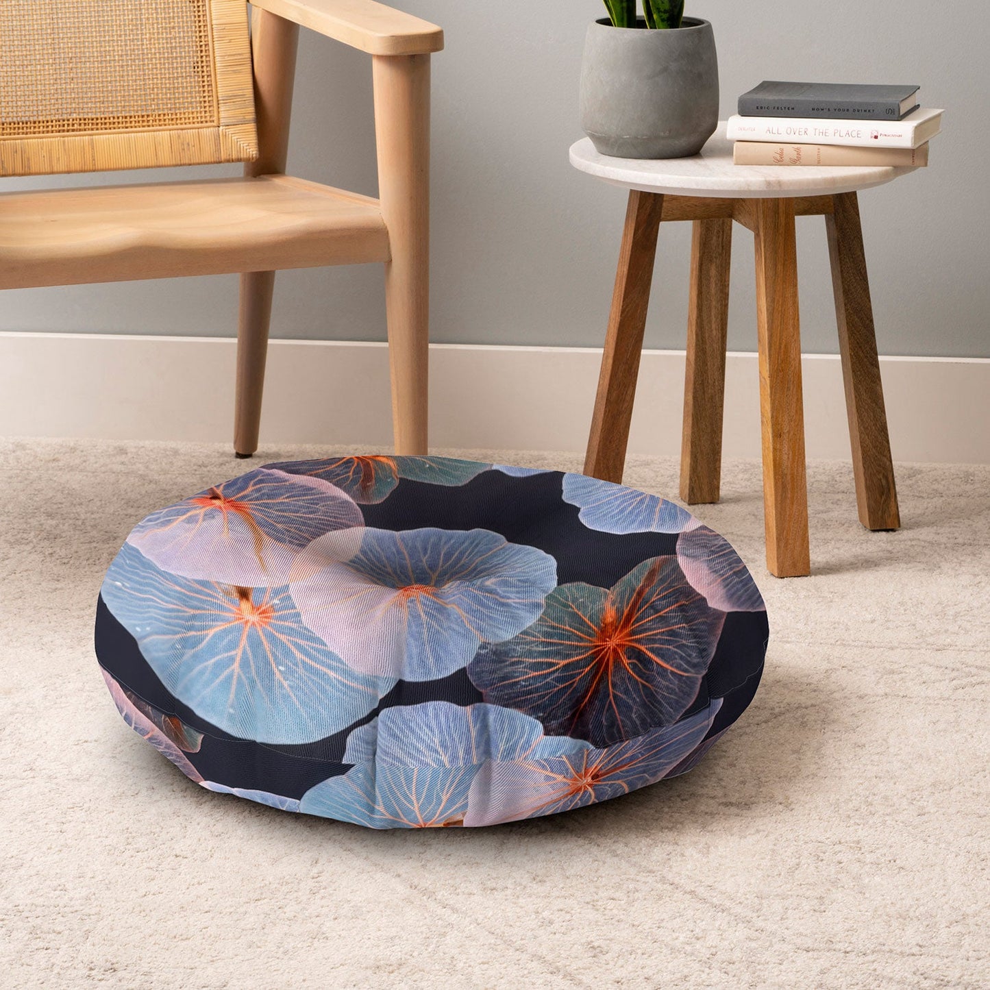 83 Oranges Translucence Floor Pillow Round
