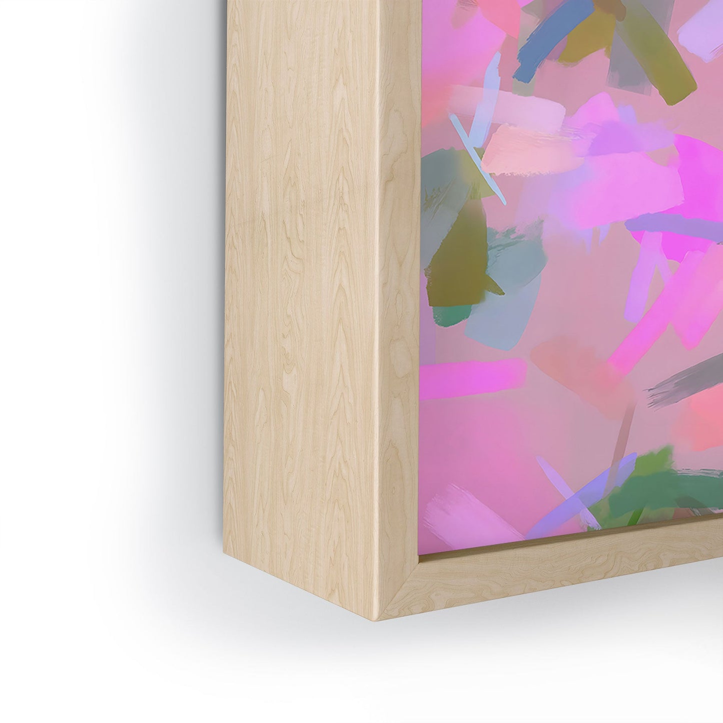 83 Oranges Whispers In Pink Framed Mini Art Print