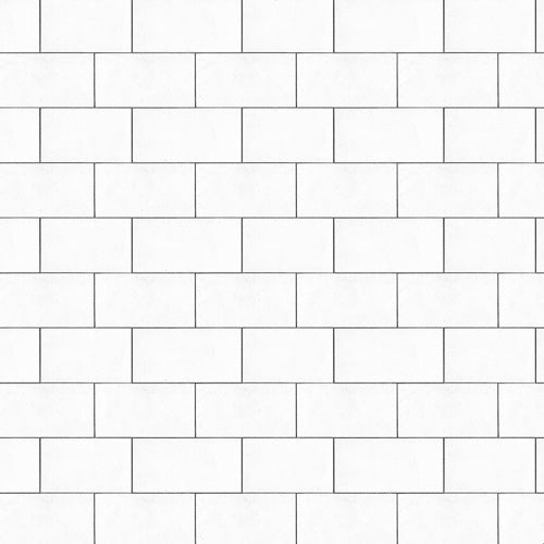 83 Oranges White Brick Imperfection Shower Curtain