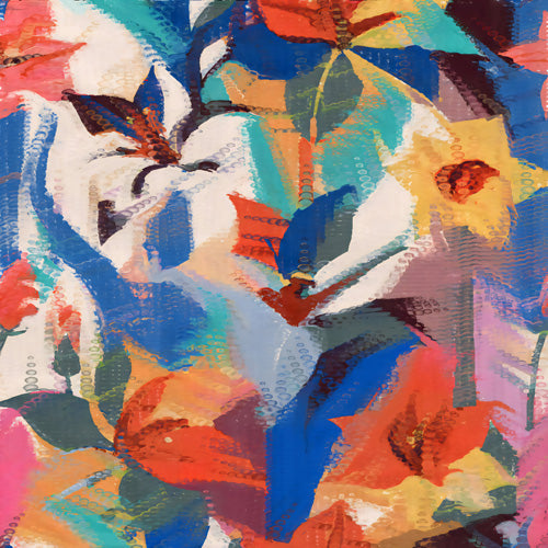 83 Oranges Wild Petals Rhapsody Shower Curtain