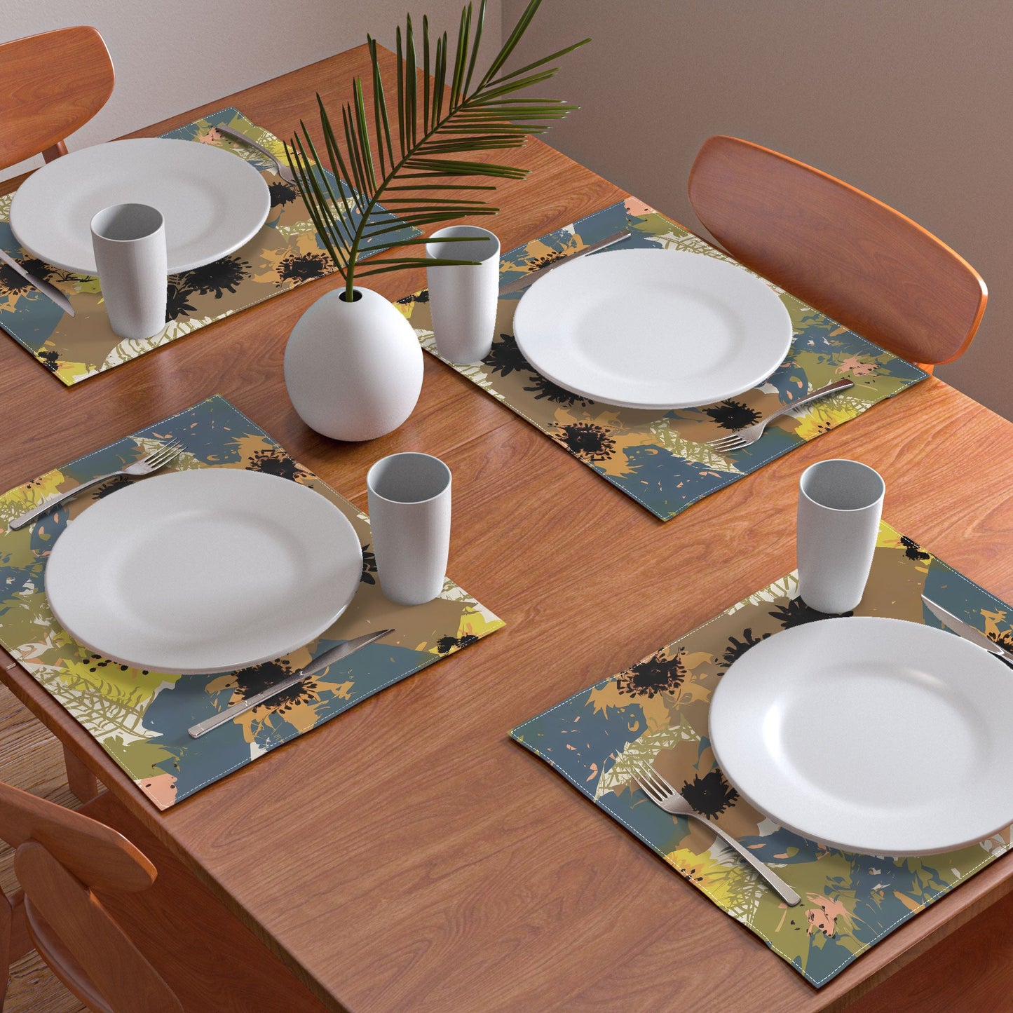 83 Oranges Yellow Ochre Florals Placemat