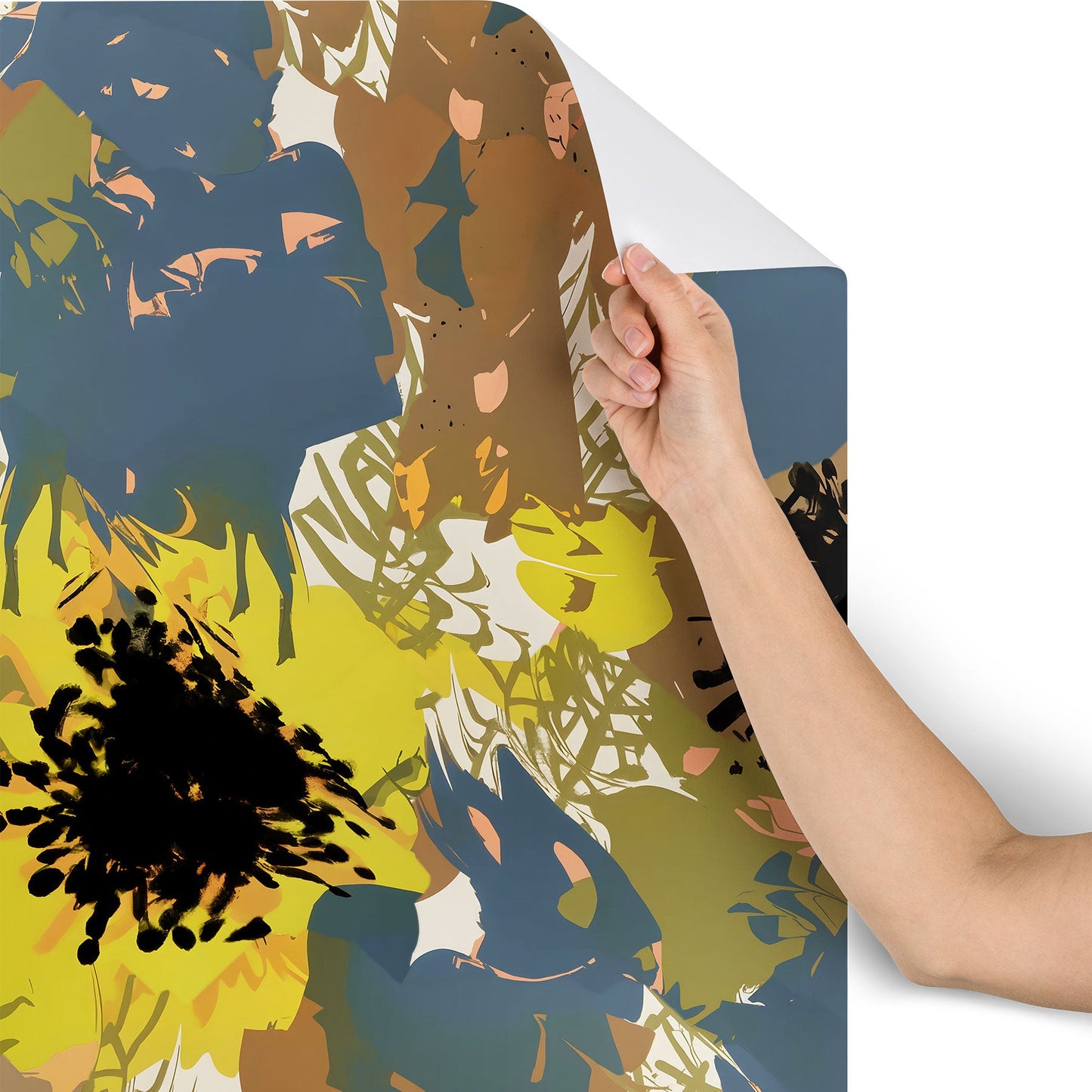 83 Oranges Yellow Ochre Florals Wallpaper