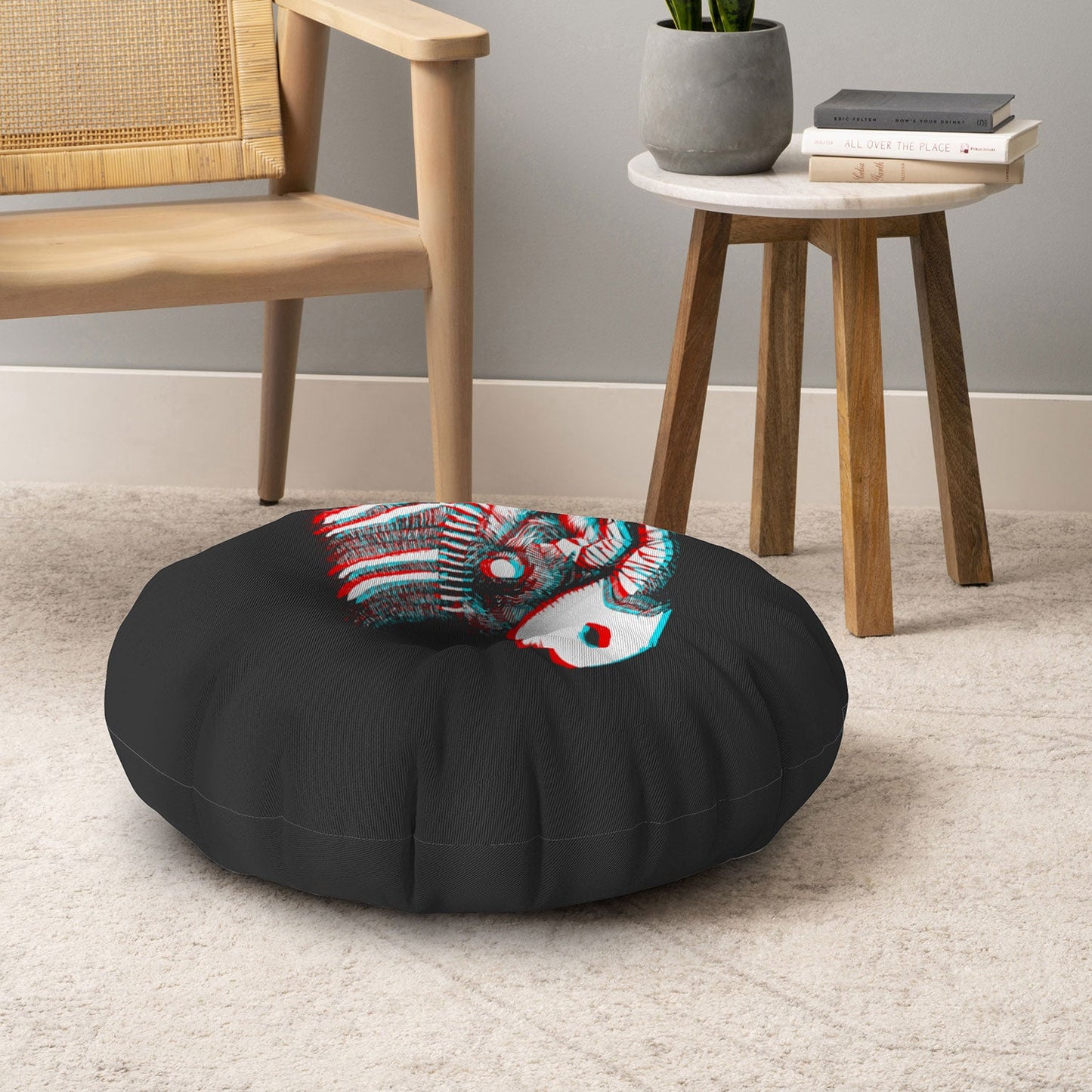 Adam Priester Spirit Rhino Floor Pillow Round