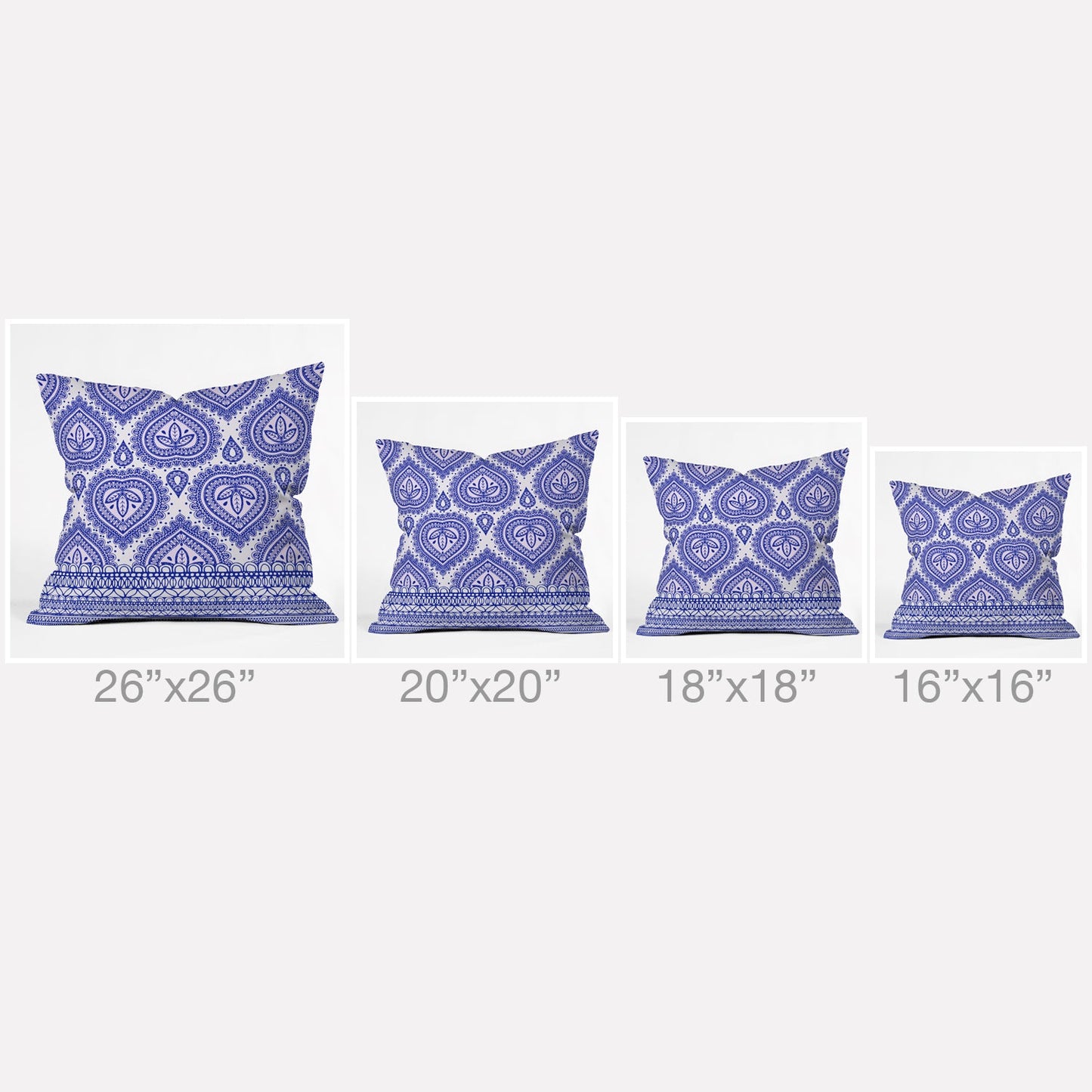 Aimee St Hill Decorative Blue Throw Pillow