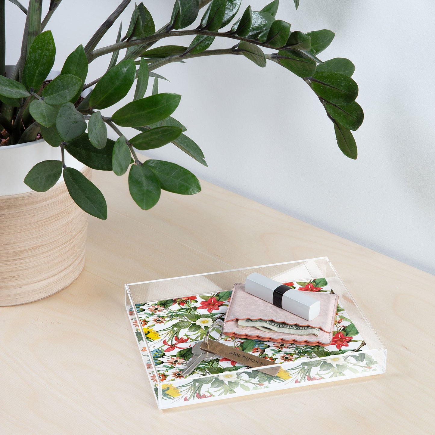 Ali Gulec Summer Flower Garden Acrylic Tray