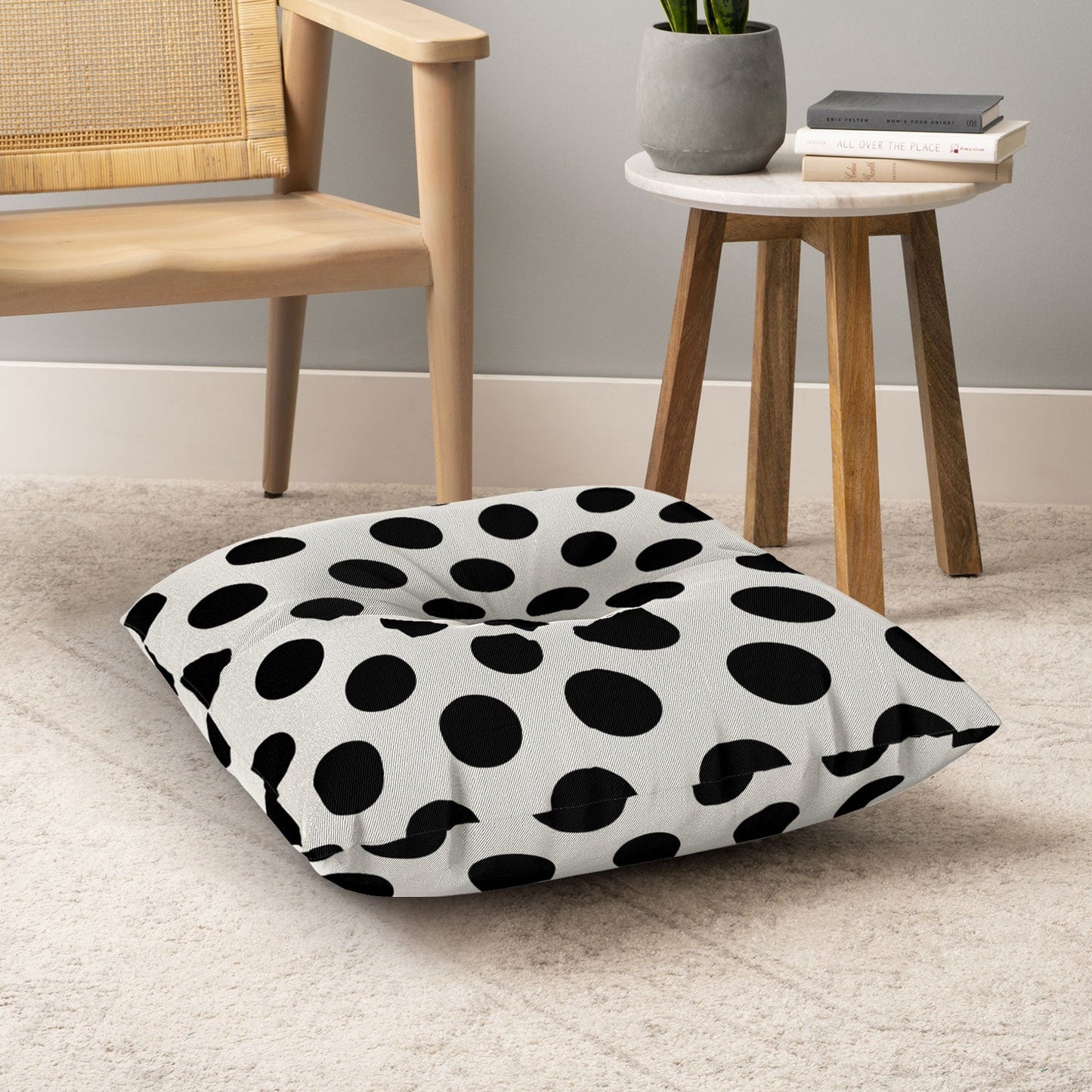 Allyson Johnson Classiest Cream Floor Pillow Square