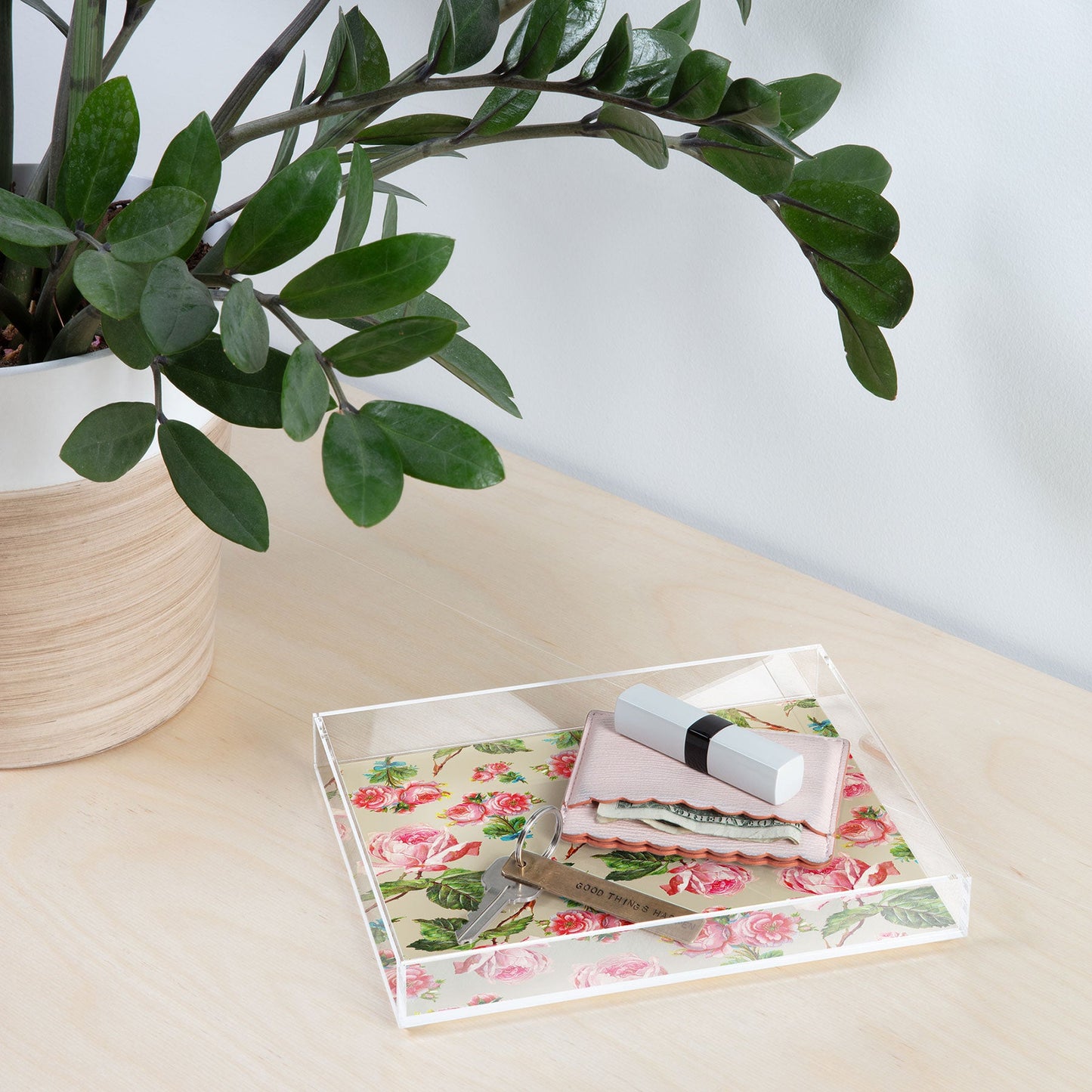 Allyson Johnson Dainty Floral Acrylic Tray