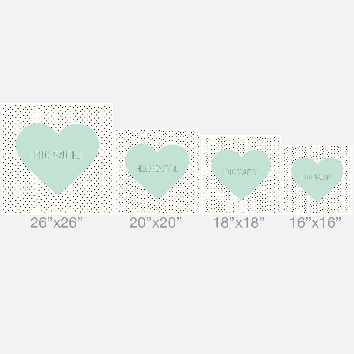 Allyson Johnson Hello Beautiful Heart Throw Pillow