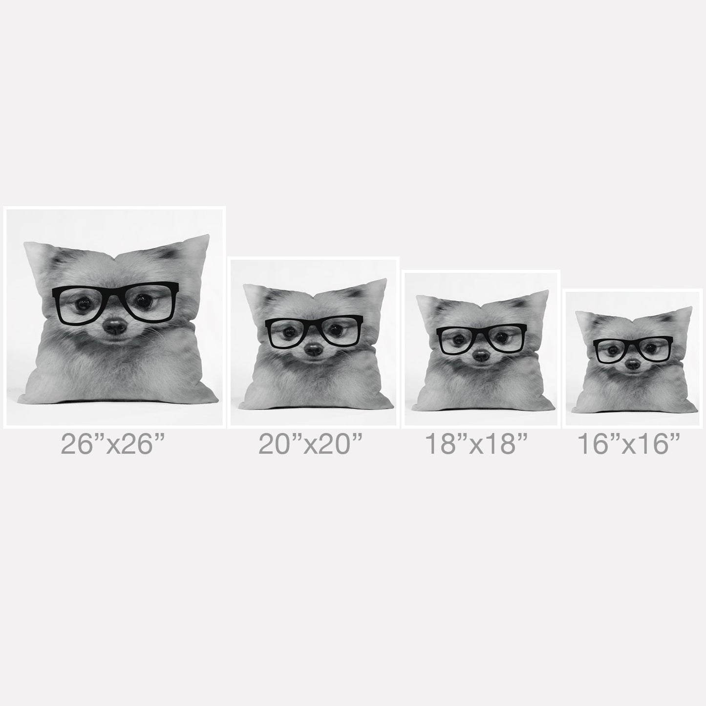 Allyson Johnson Hippest Pomeranian Throw Pillow