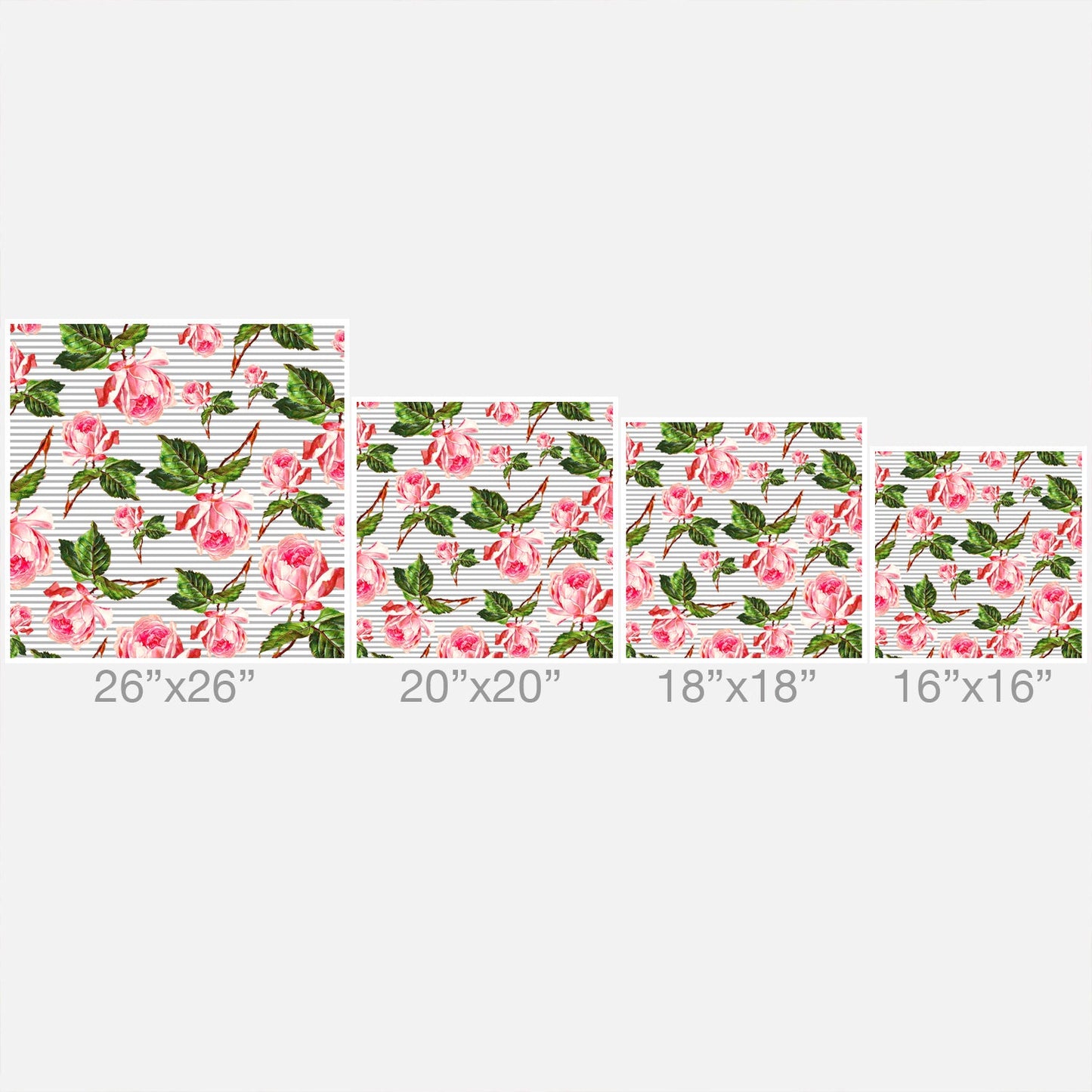 Allyson Johnson Roses and stripes Throw Pillow