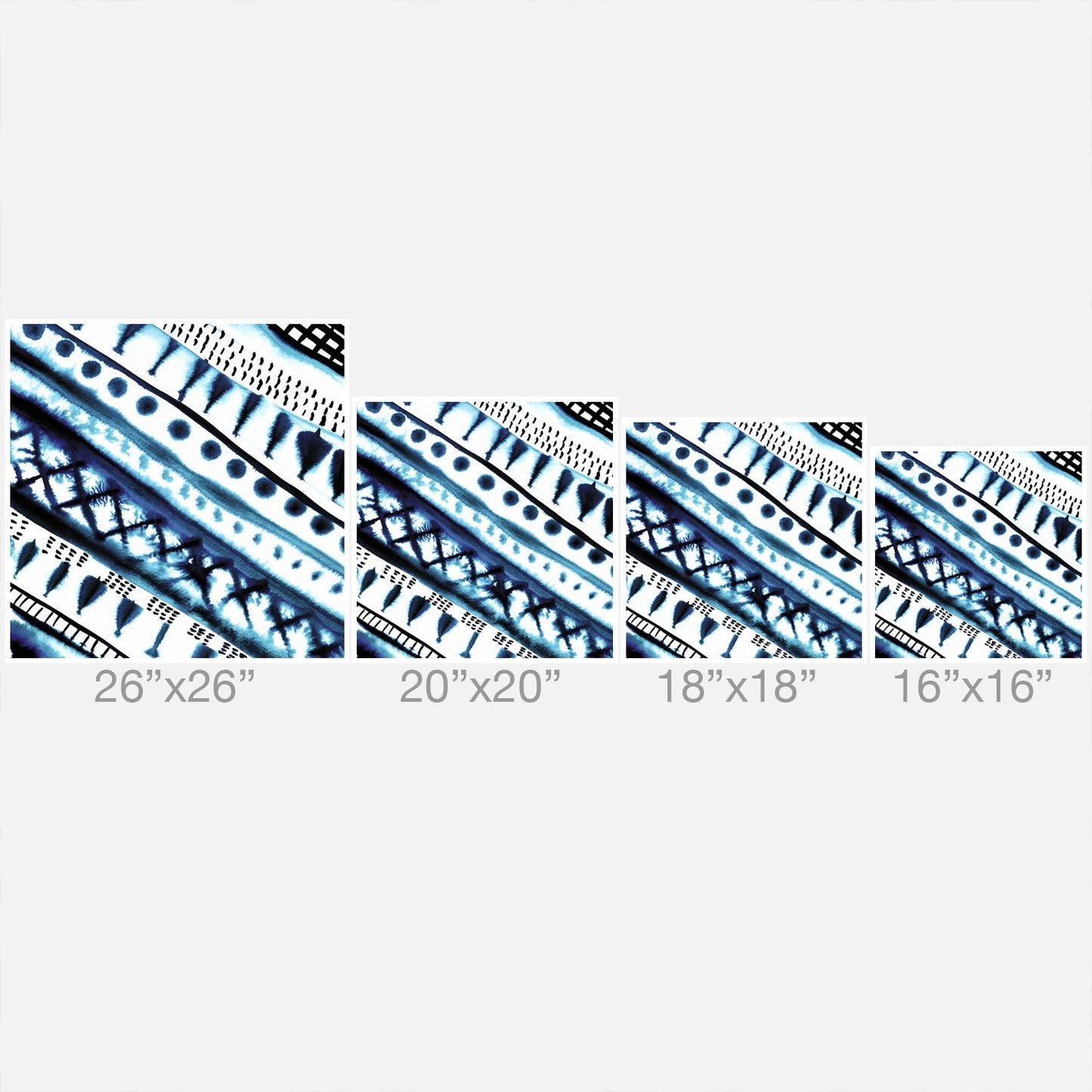 Amy Sia Indigo Stripe Outdoor Throw Pillow