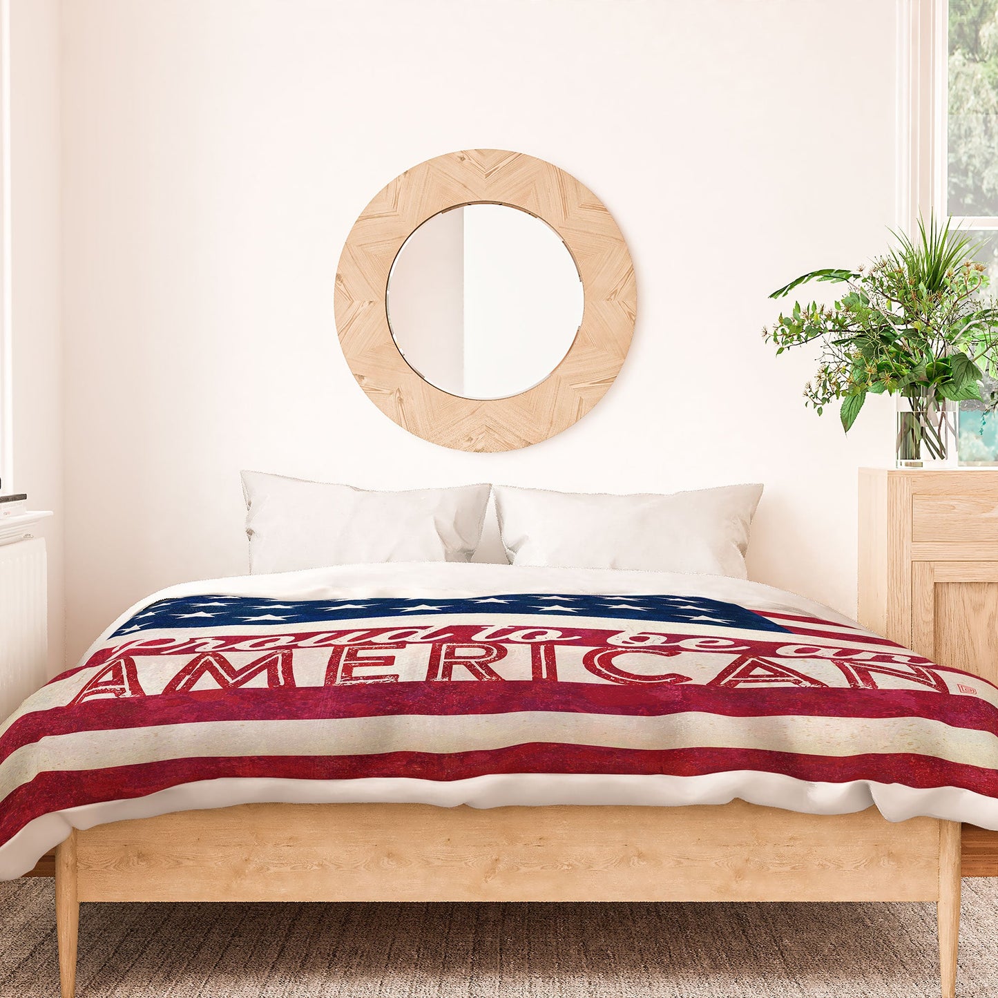 Anderson Design Group Proud To Be An American Flag Duvet Cover
