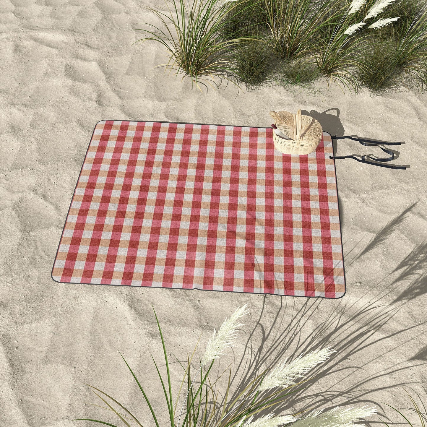 Avenie Cozy Gingham Picnic Blanket