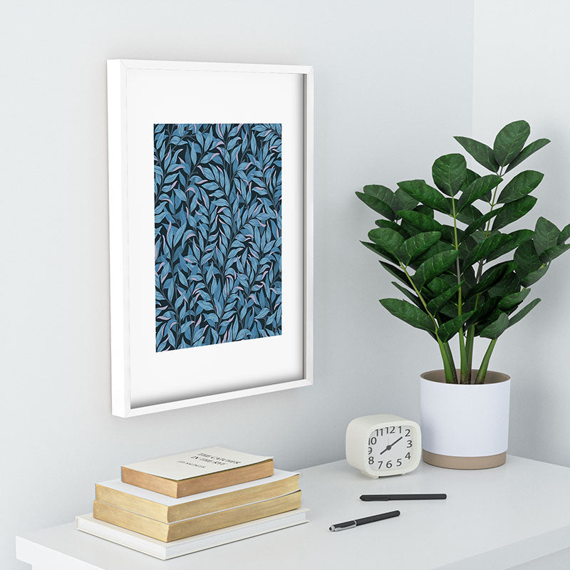 Avenie Romantic Botanica III Recessed Framing Rectangle