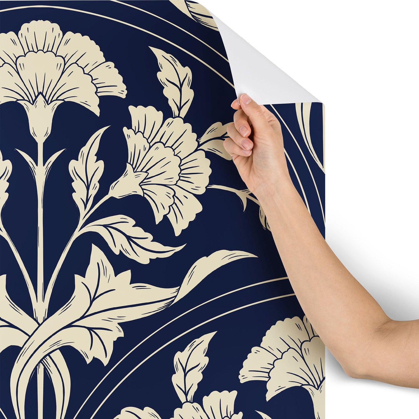 Avenie Victorian Botanical Cornflower Wallpaper