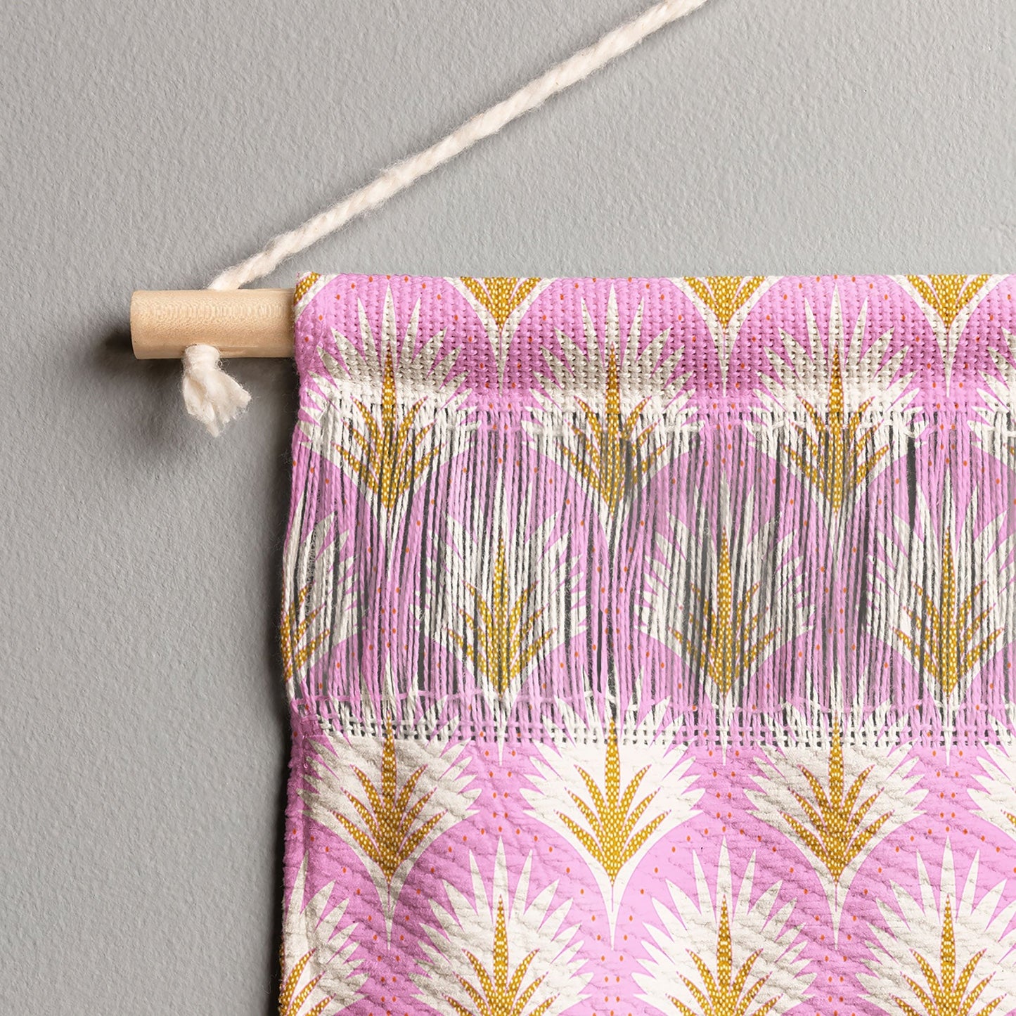 Jennifer Labre Pink Palmetto Wall Hanging Landscape