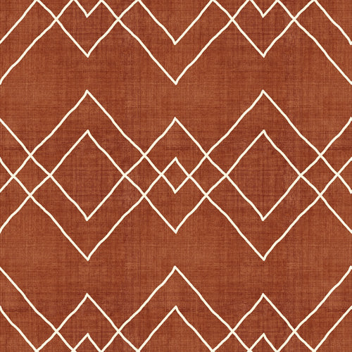 Becky Bailey Nudo in Rust Shower Curtain