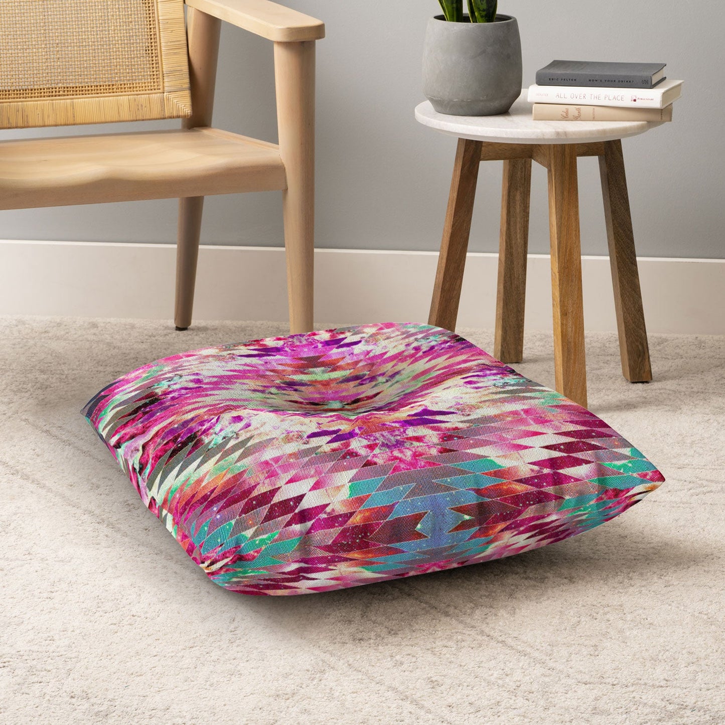Bianca Green Ancient Star Floor Pillow Square