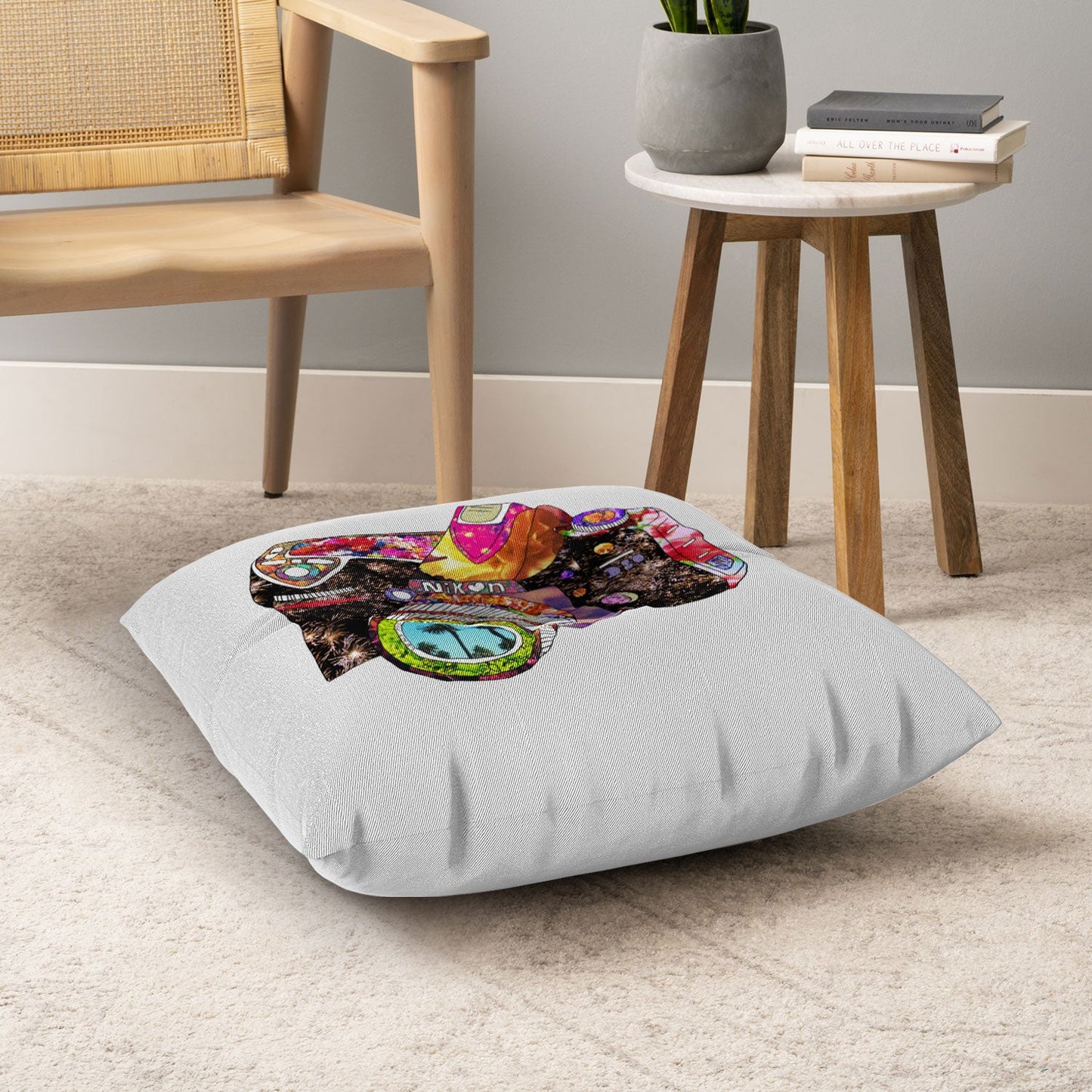 Bianca Green Picture This Floor Pillow Square