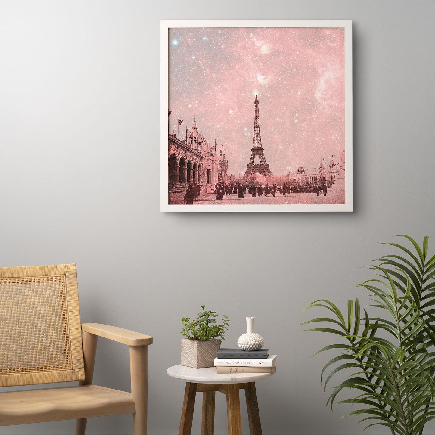 Bianca Green Stardust Covering Vintage Paris Framed Wall Art