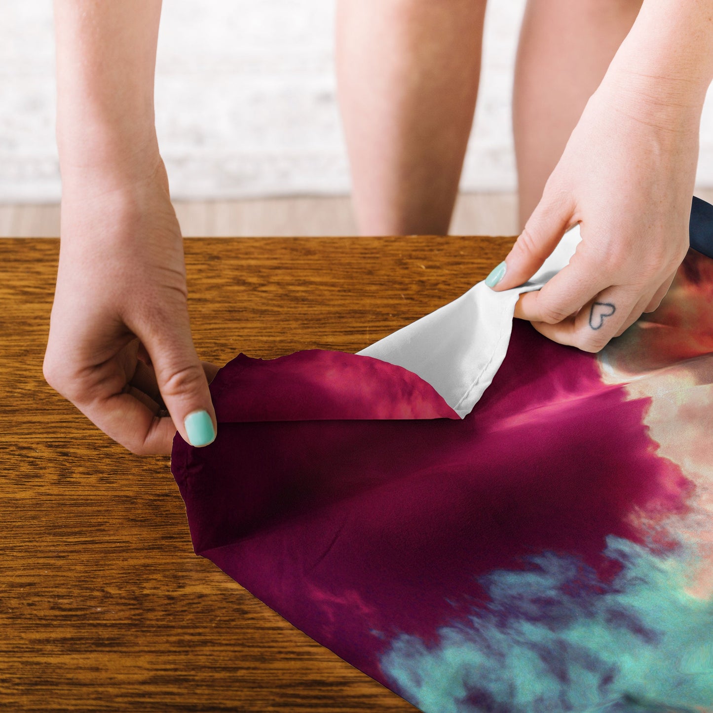Caleb Troy Yin Yang Painted Clouds Tapestry