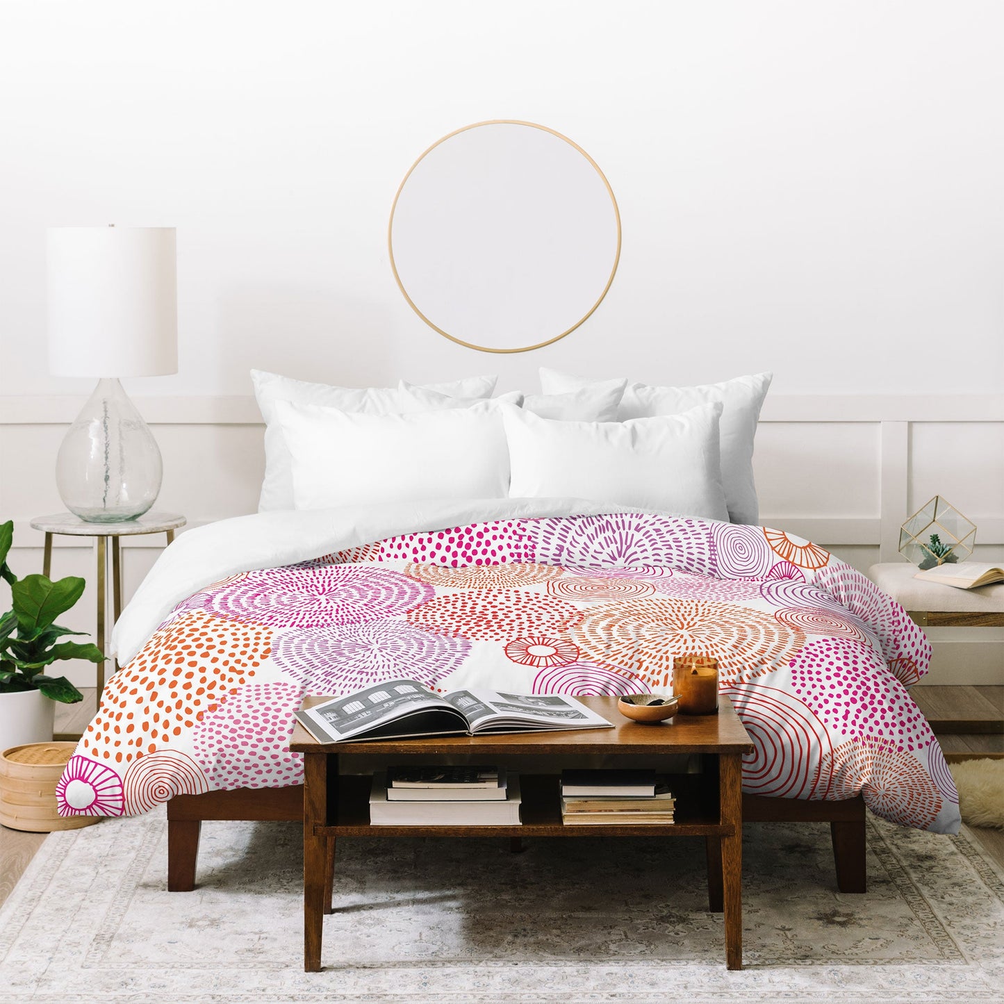 Camilla Foss Circles In Colours I Duvet Cover