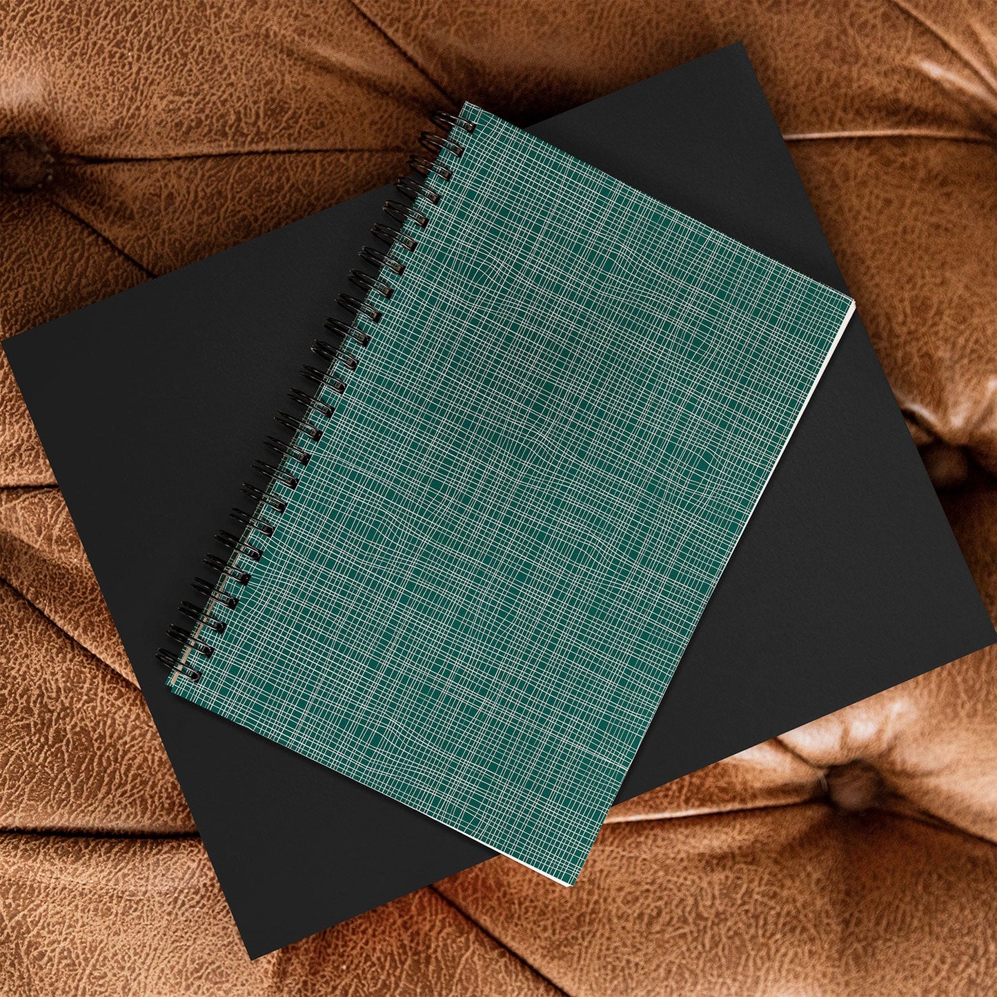 Camilla Foss Scandi Linen Spiral Notebook