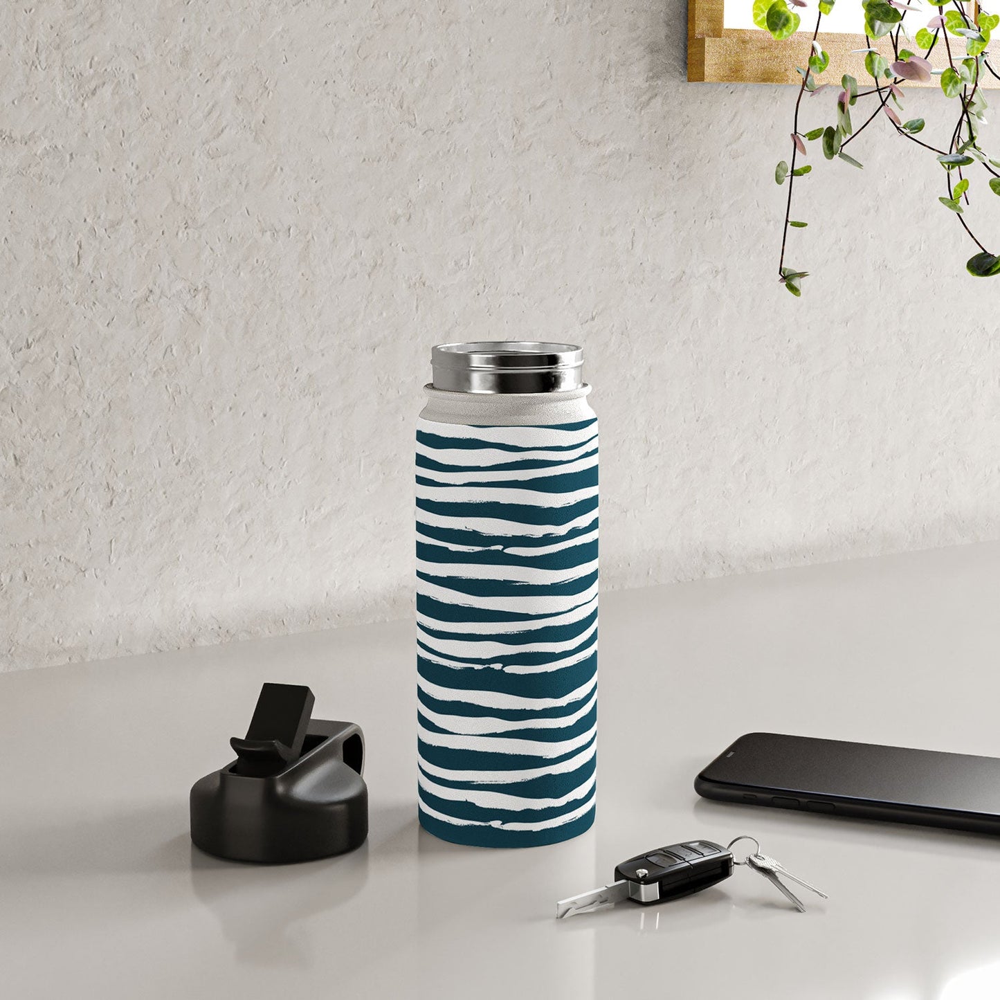 Camilla Foss Scandi Waves Water Bottle
