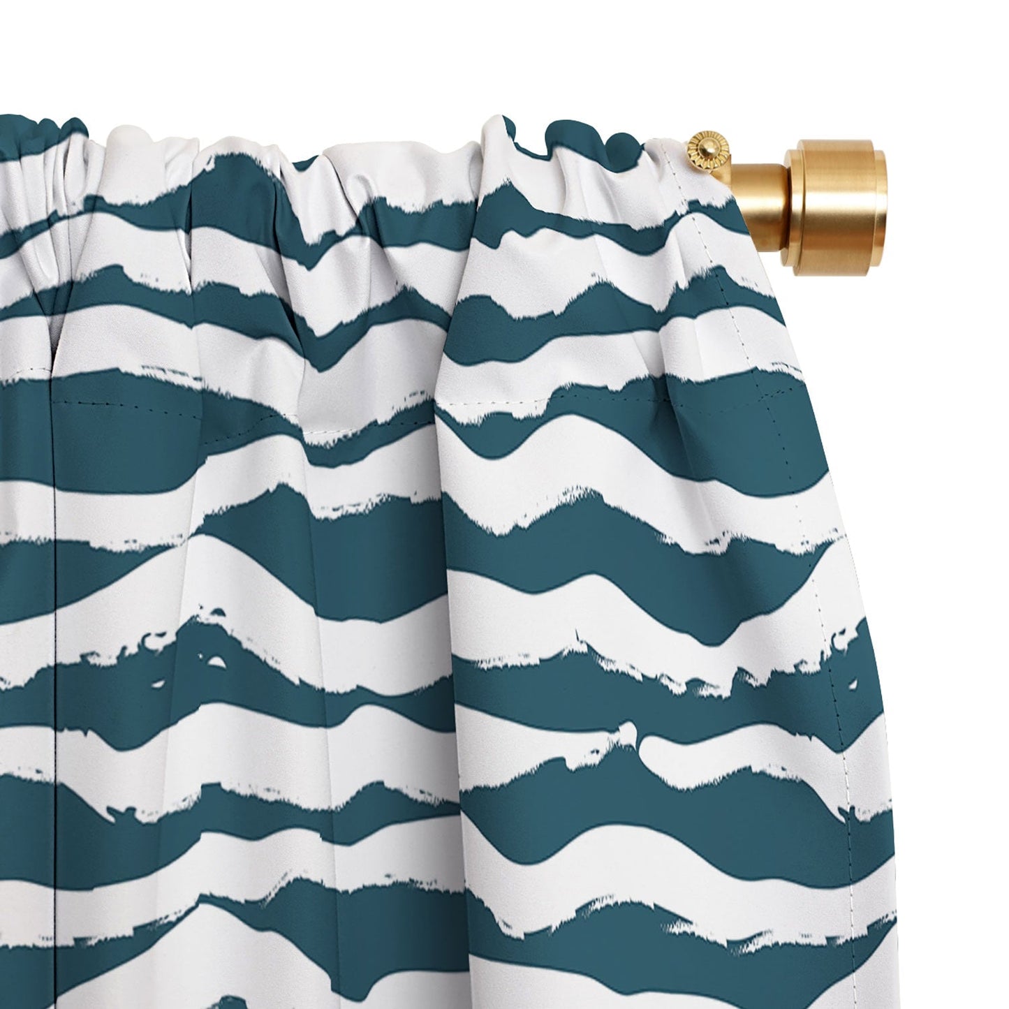 Camilla Foss Scandi Waves Blackout Window Curtain