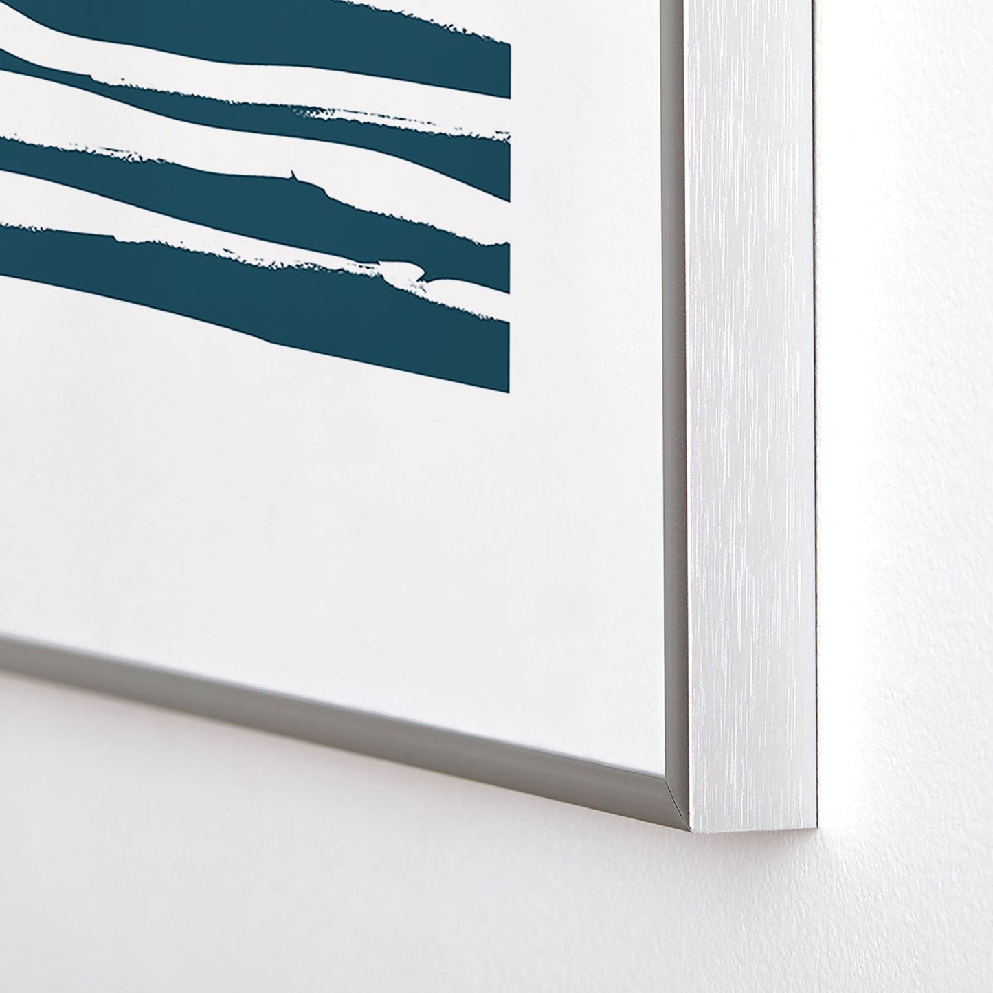 Camilla Foss Scandi Waves Metal Framed Art Print