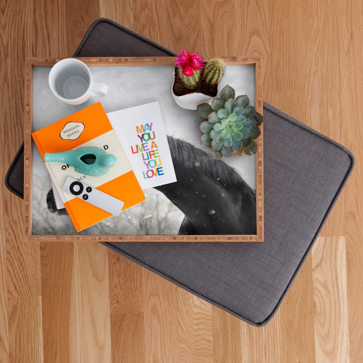 Chelsea Victoria Winter Horse Rectangular Tray