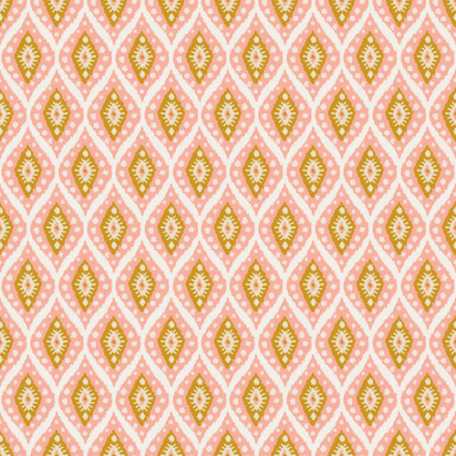 CoastL Studio Caliza Pink Golden Rod Shower Curtain