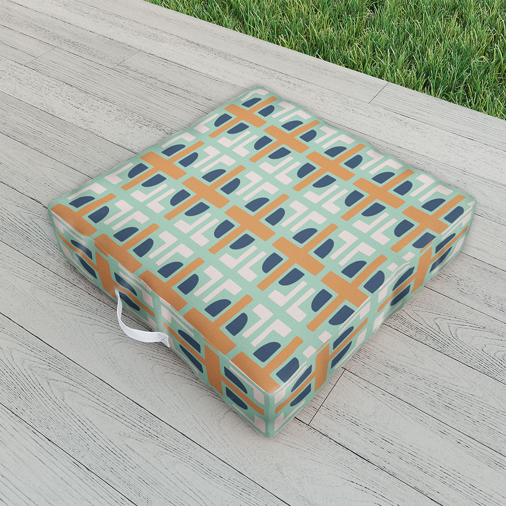 CoastL Studio Retro Tile I Outdoor Floor Cushion