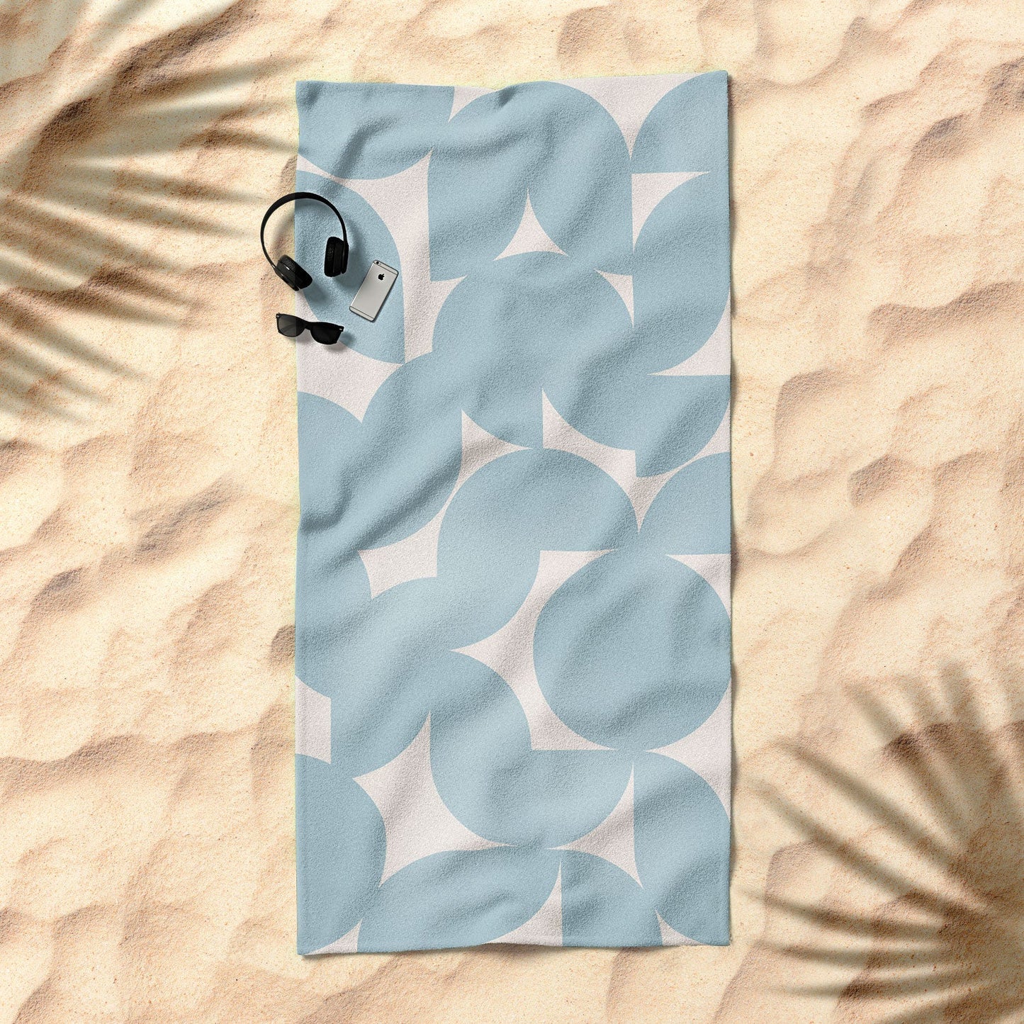 Colour Poems Abstract Shapes Collage V Beach Towel