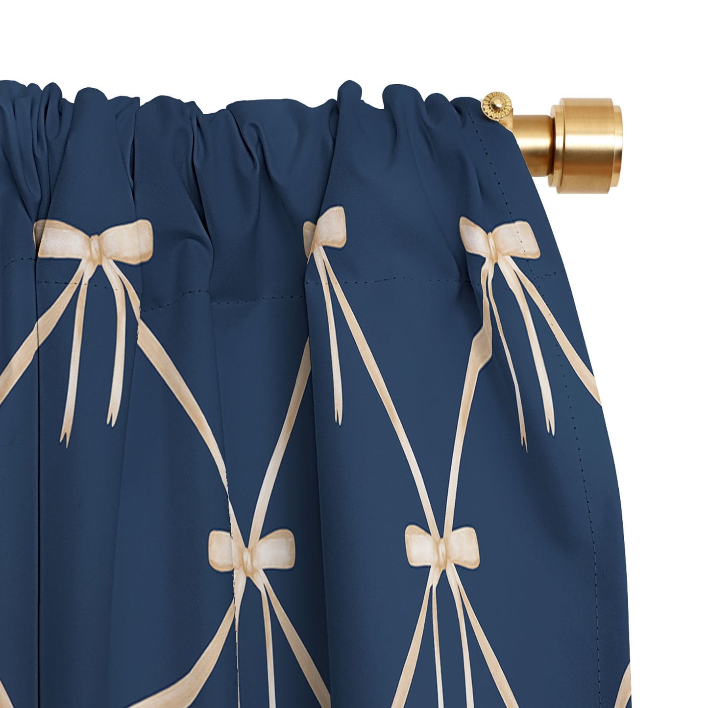 Colour Poems Bows and Ribbons Blue Blackout Non Repeat