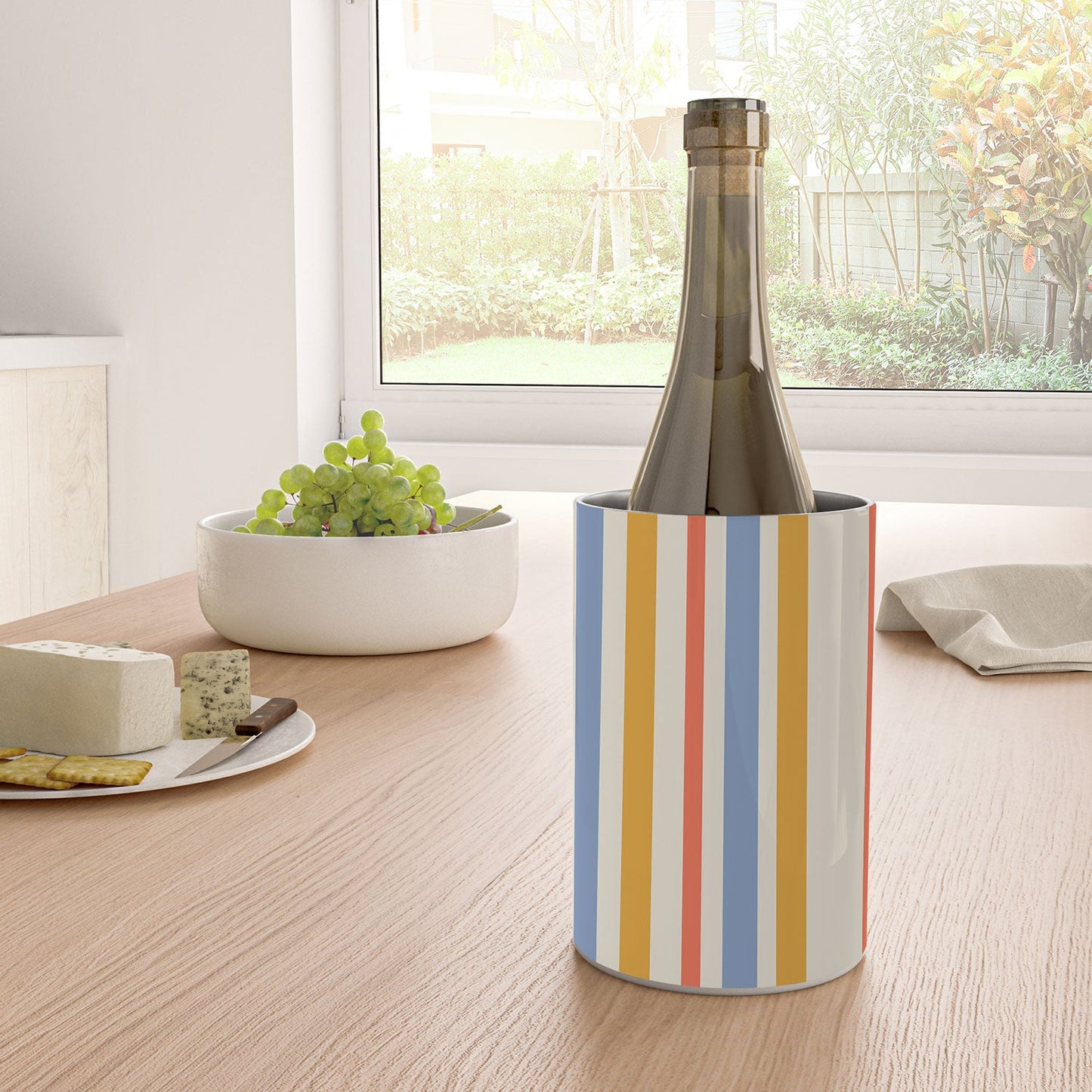 Colour Poems Classic Retro Stripes III Wine Chiller