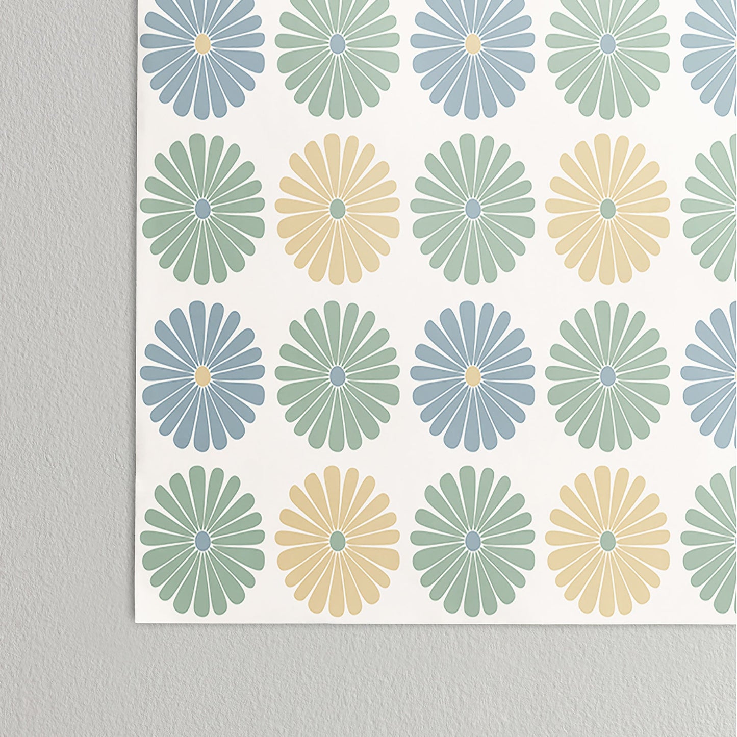 Colour Poems Daisy Pattern Multicolor I Poster