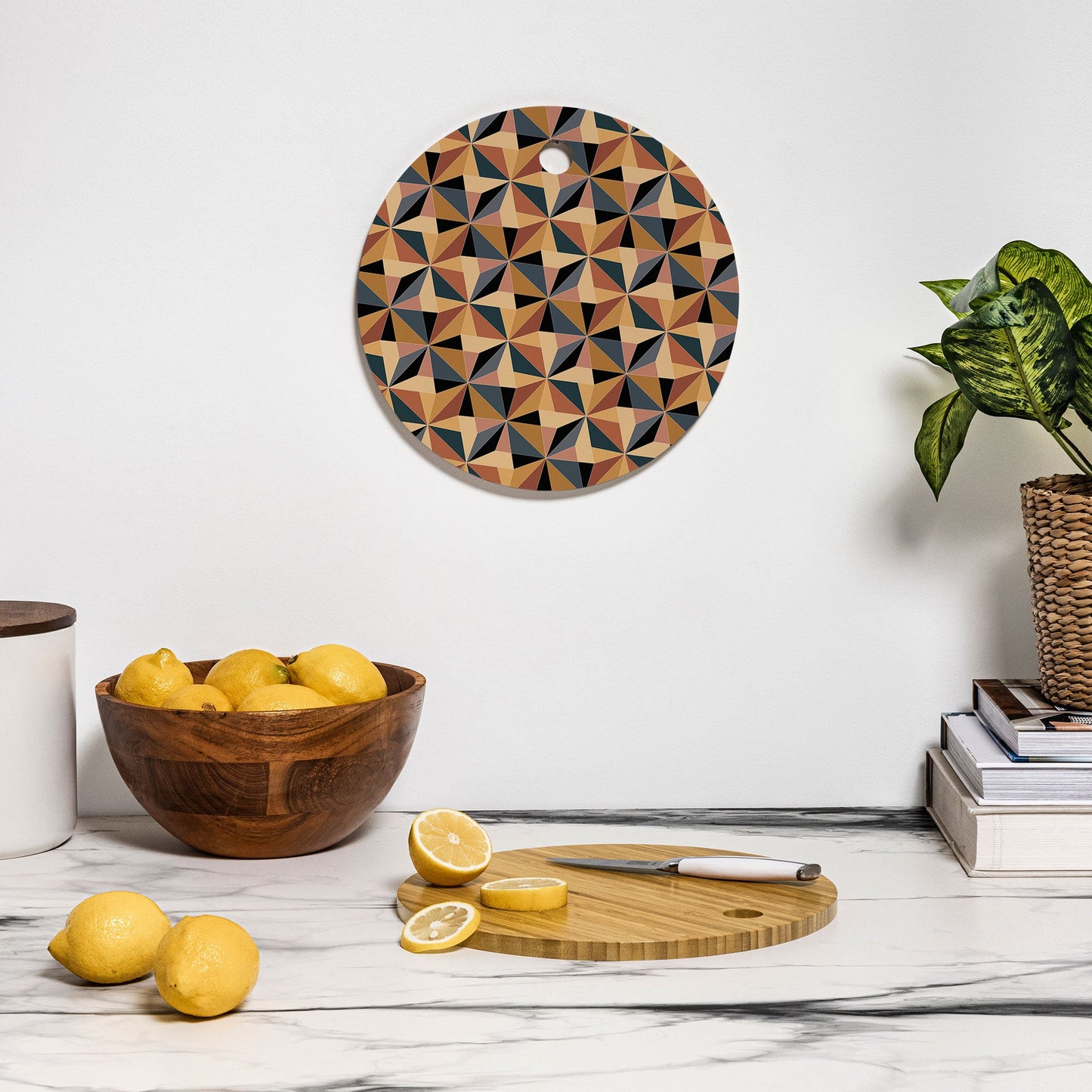 Colour Poems Kaleidoscope I Cutting Board Round