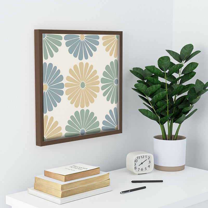 Colour Poems Retro Daisy Multicolor I Recessed Framing Square